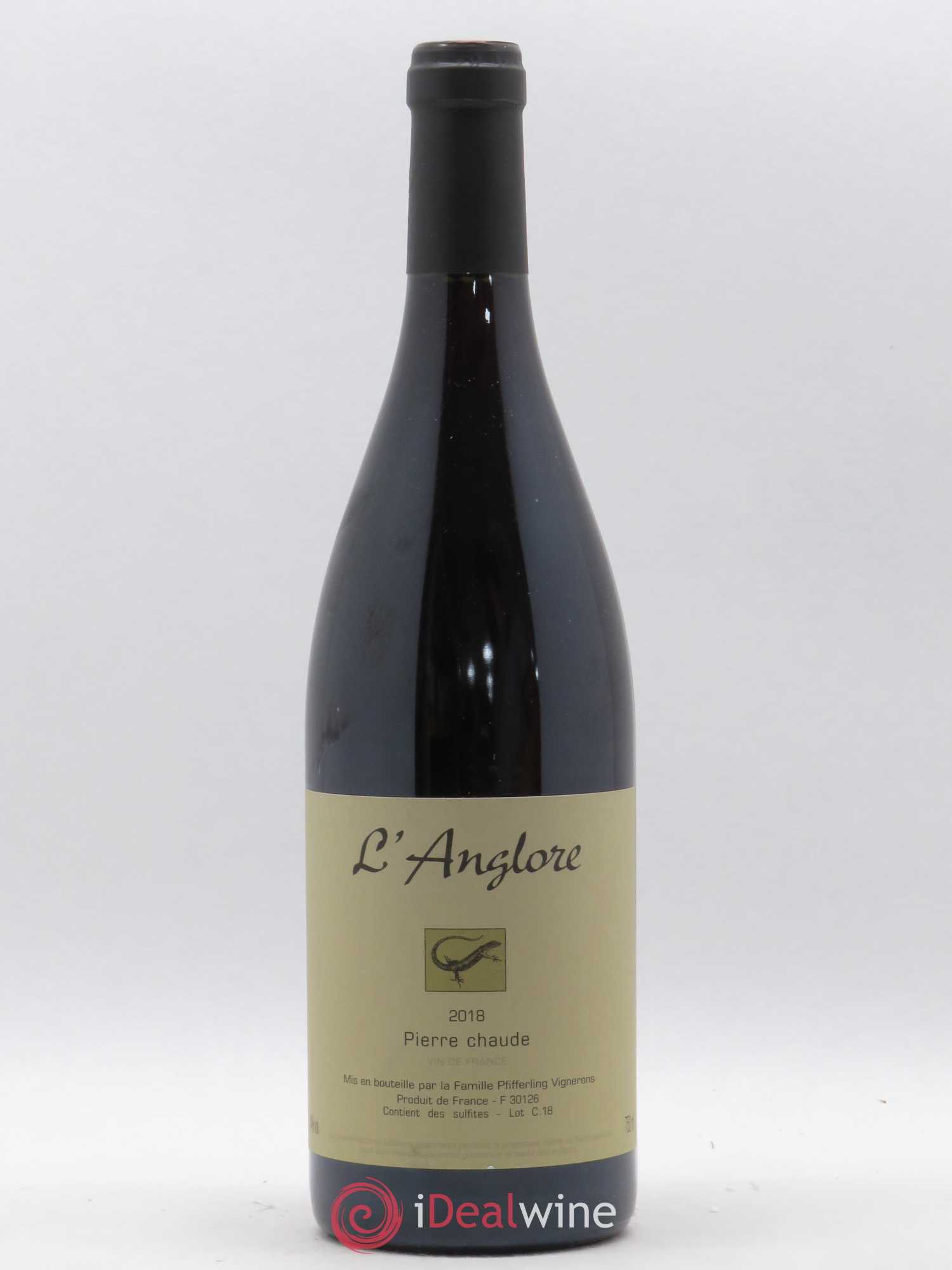 Vin de France Pierre chaude L'Anglore 2018 - Lot de 1 bouteille - 0