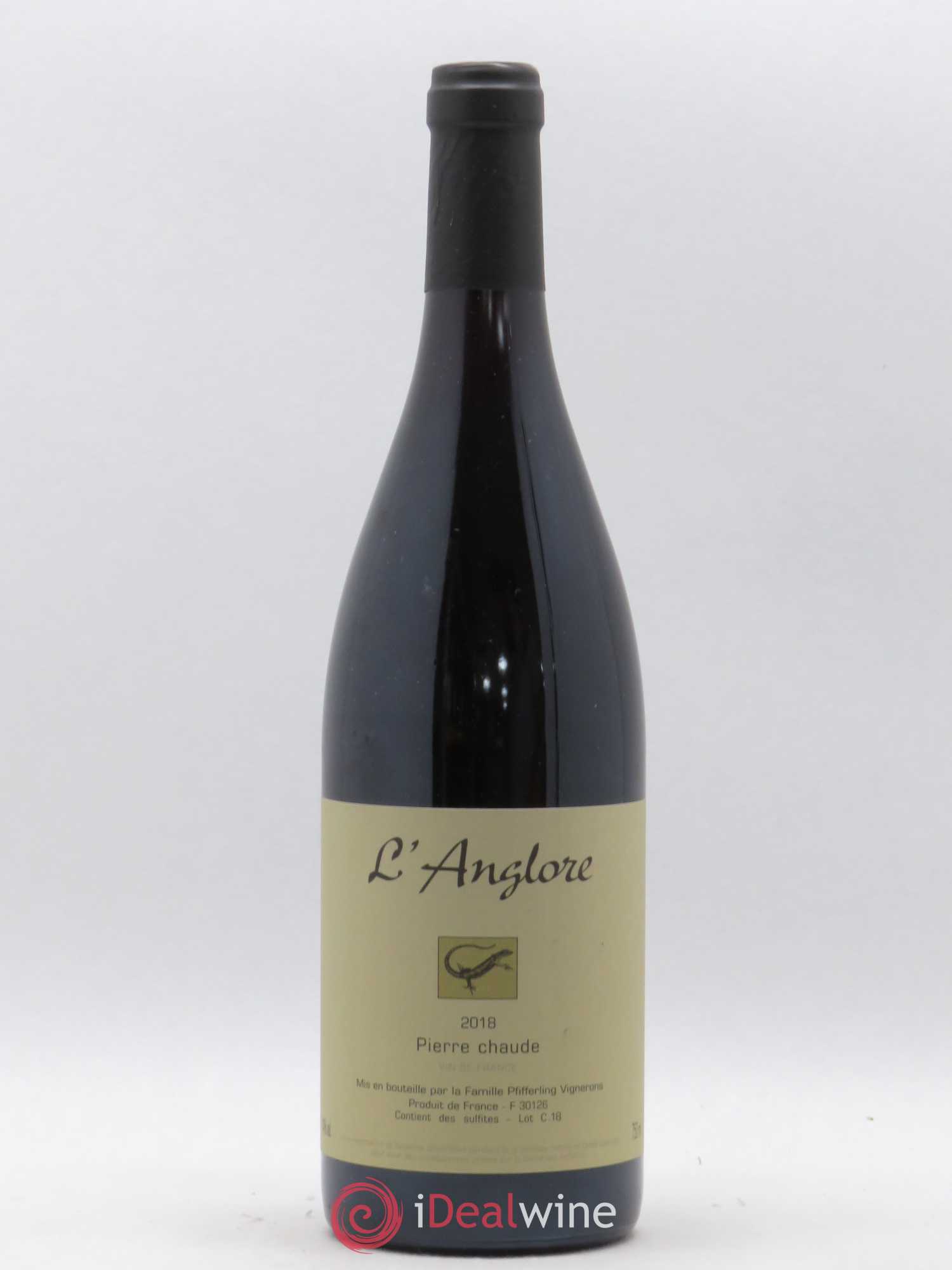 Vin de France Pierre chaude L'Anglore 2018 - Lot de 1 bouteille - 0