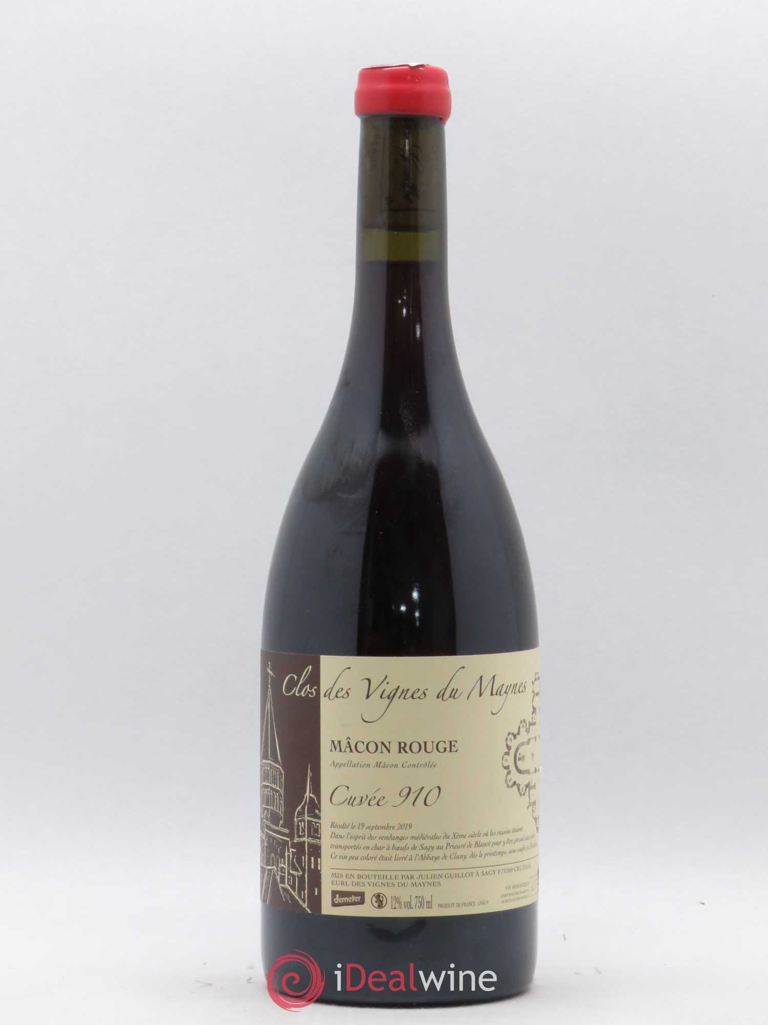 Mâcon Cuvée 910 Les Vignes du Maynes 2019 - Lot de 1 bouteille - 0