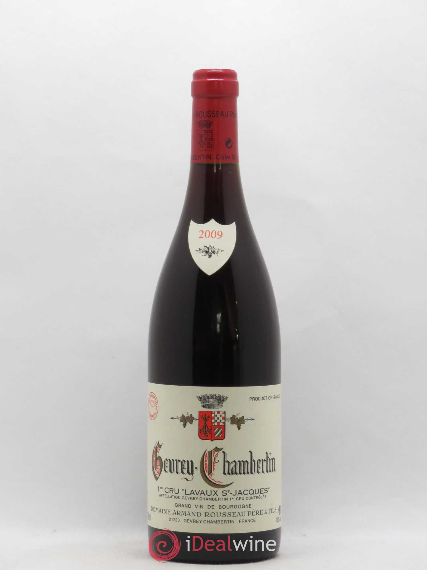 Gevrey-Chambertin 1er Cru Lavaux Saint Jacques Armand Rousseau (Domaine) 2009 - Lot de 1 bouteille - 0
