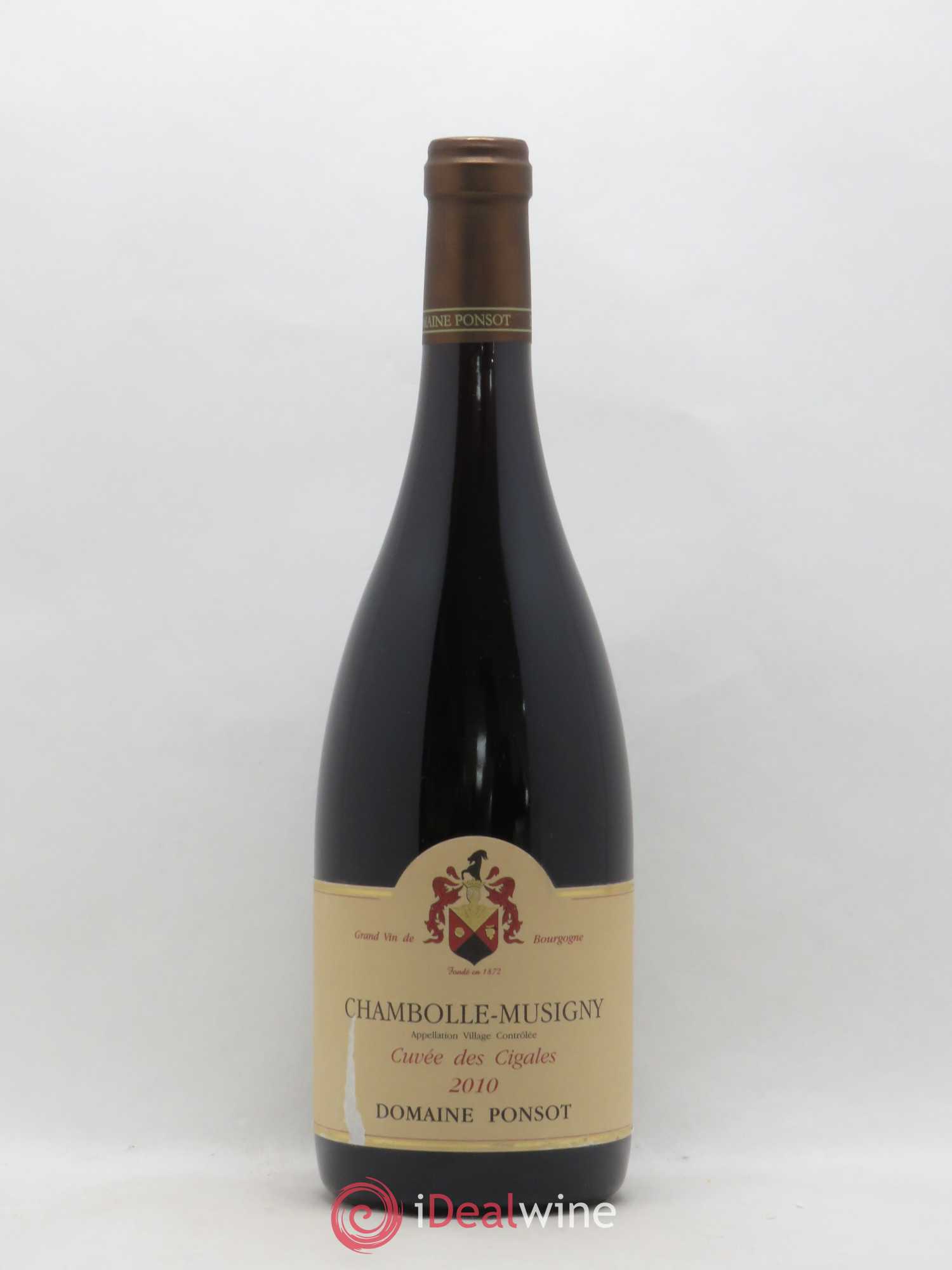 Chambolle-Musigny Cuvée des Cigales Ponsot (Domaine) 2010 - Lot de 1 bouteille - 0