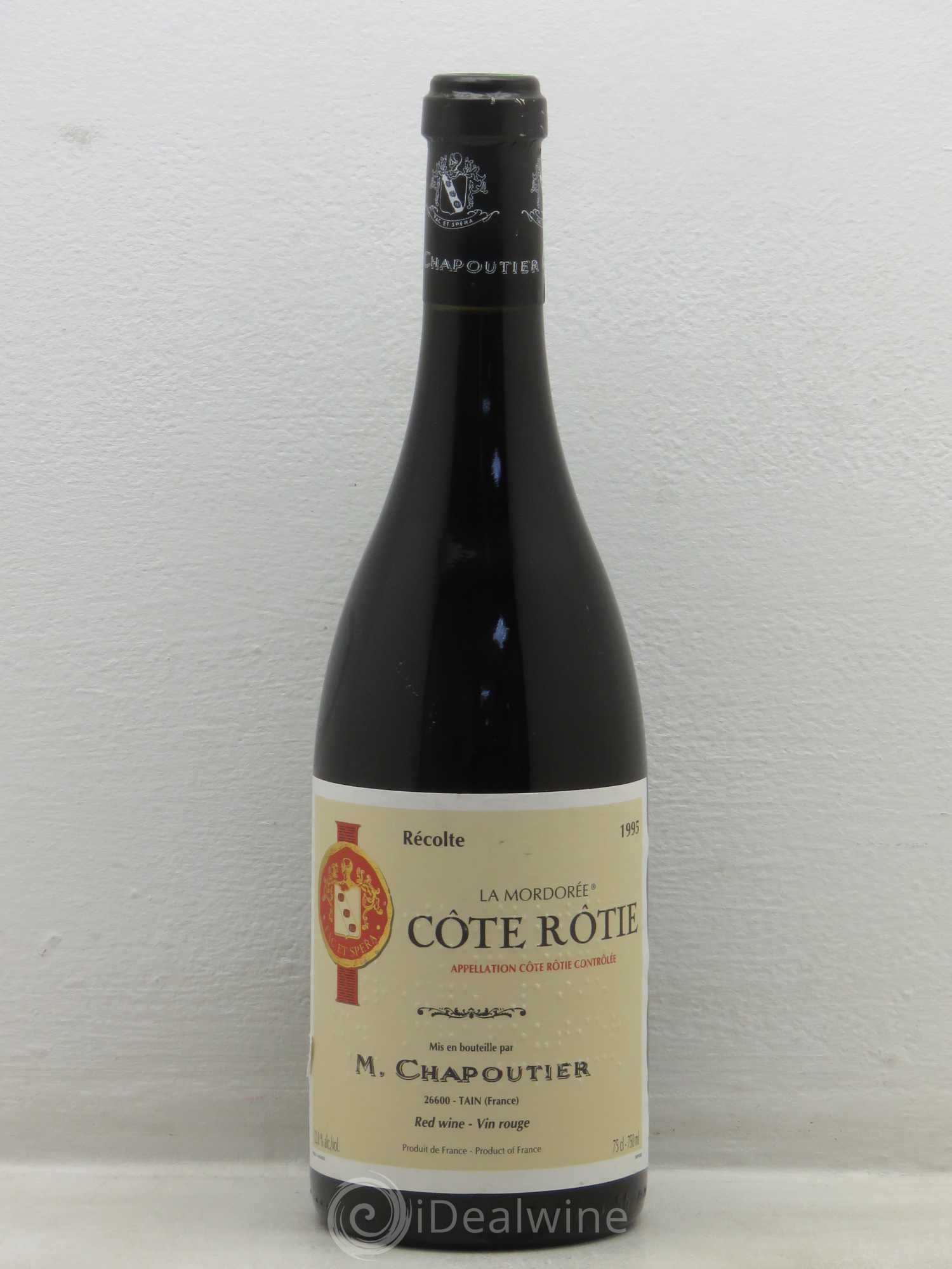 Côte-Rôtie La Mordorée Chapoutier 1995 - Lot de 1 bouteille - 0