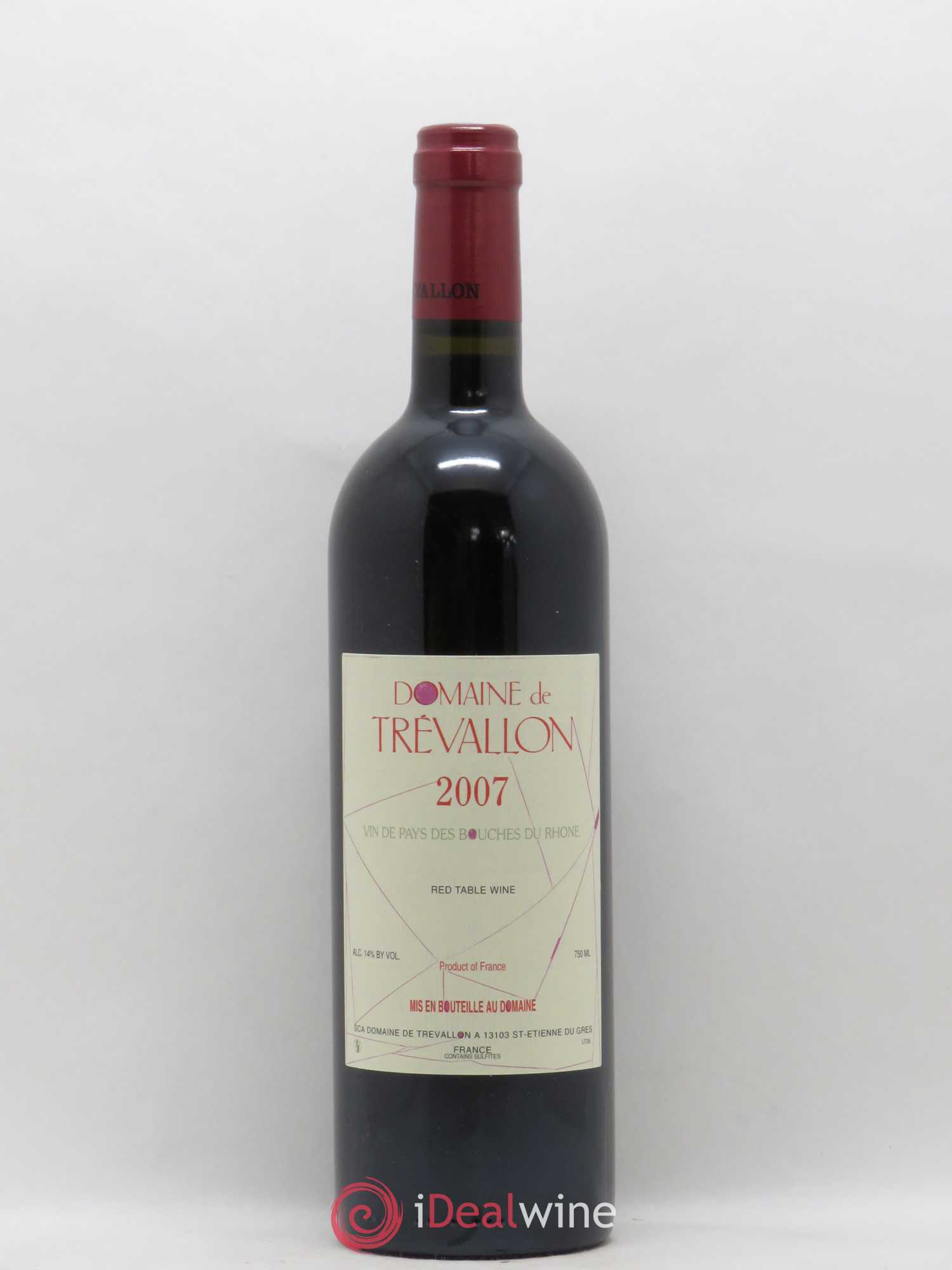 VDP Bouches du Rhône Trévallon (Domaine de) Eloi Dürrbach 2007 - Lot de 1 bouteille - 0