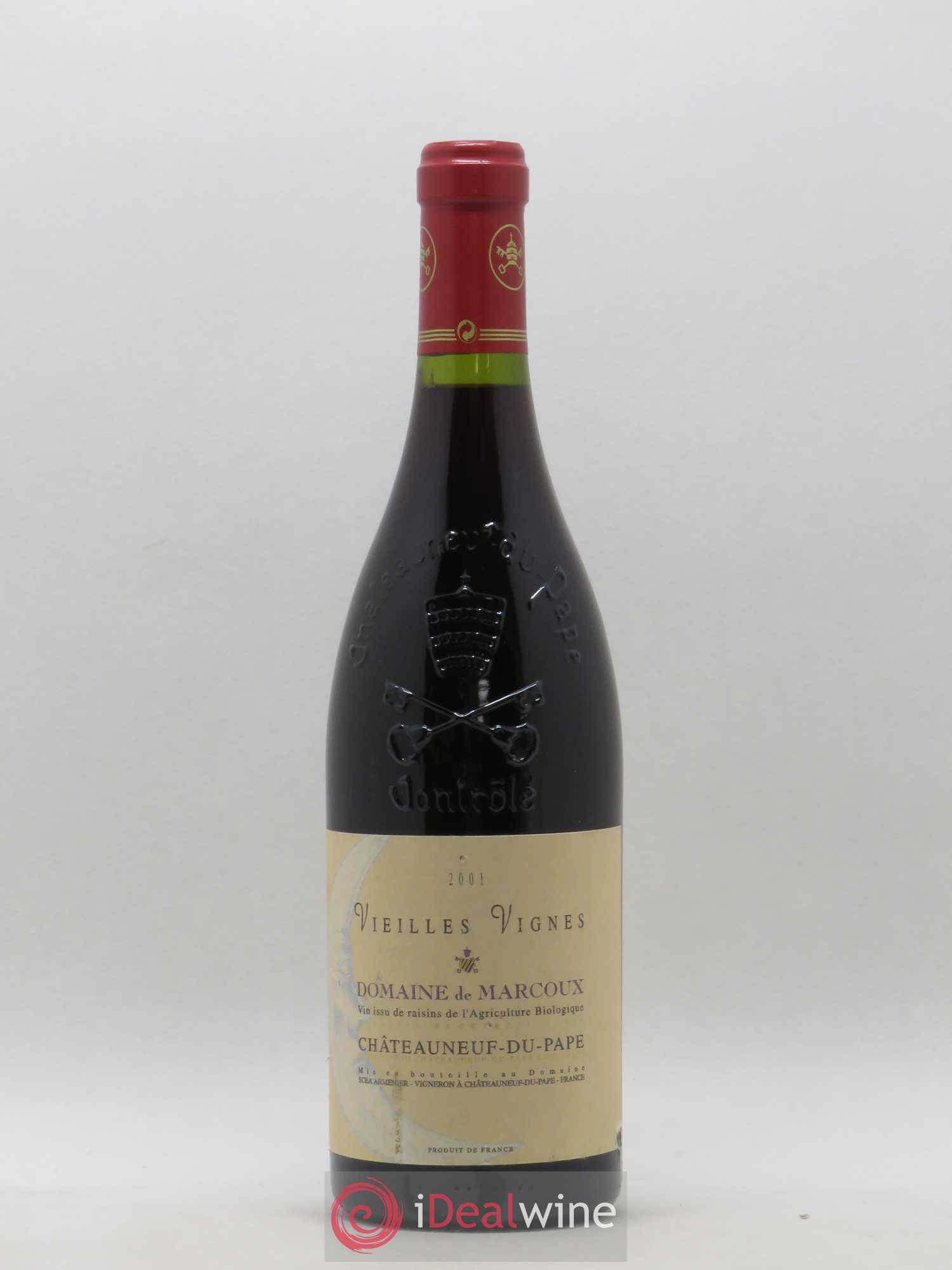 Châteauneuf-du-Pape Vieilles Vignes Marcoux (Domaine de) 2001 - Lot de 1 bouteille - 0