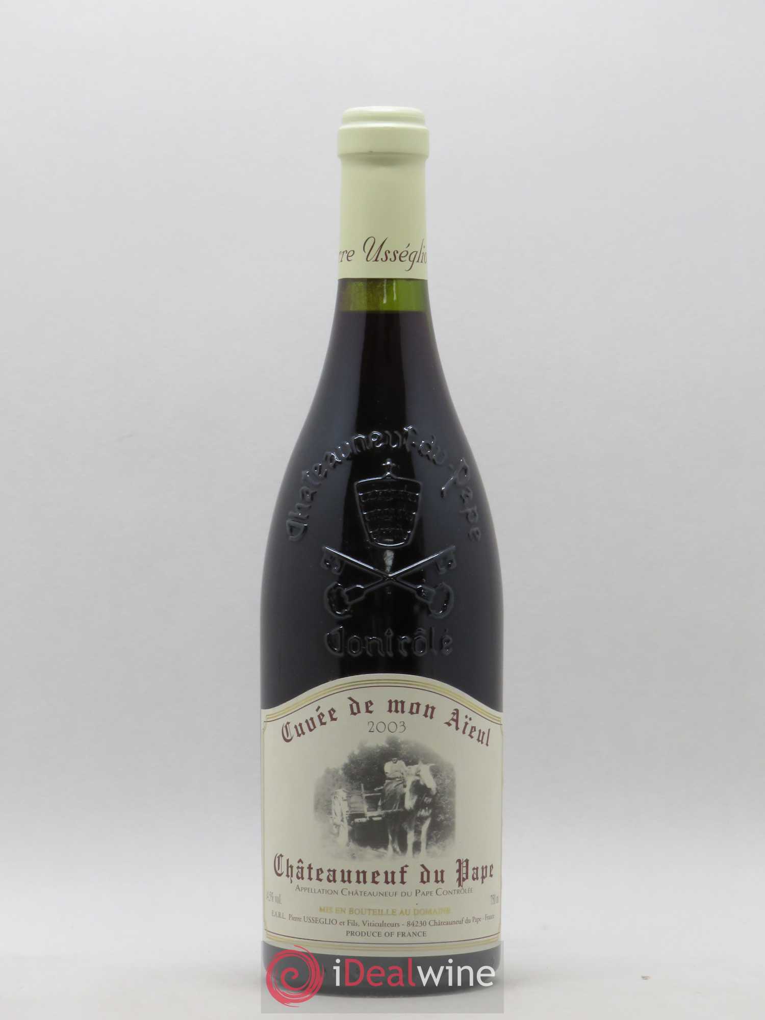 Châteauneuf-du-Pape Cuvée de mon Aïeul Pierre Usseglio & Fils 2003 - Lot de 1 bouteille - 0