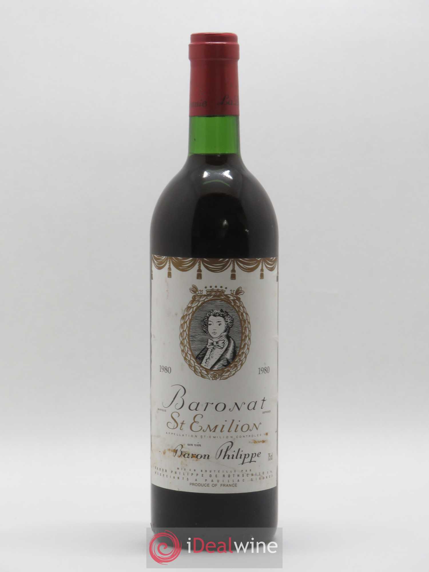 Saint-Émilion Baronnat Baron Philippe de Rothschild 1980 - Lot de 1 bouteille - 0