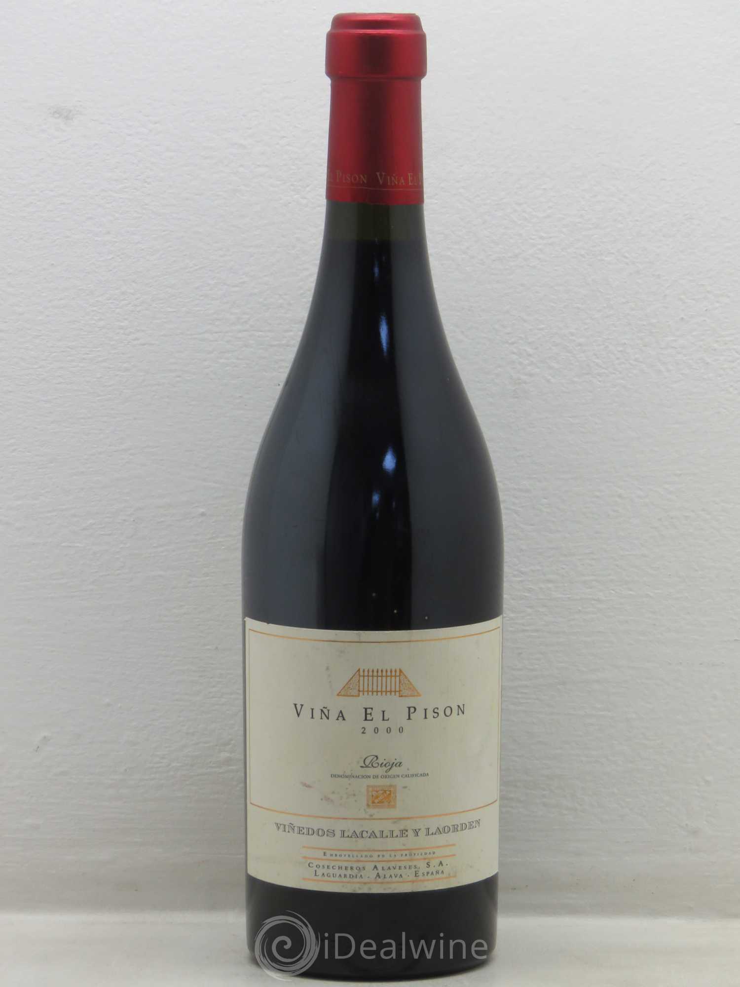 Rioja DOCA Vina El Pison Vinedos Lacalle y Laorden 2000 - Posten von 1 Flasche - 0
