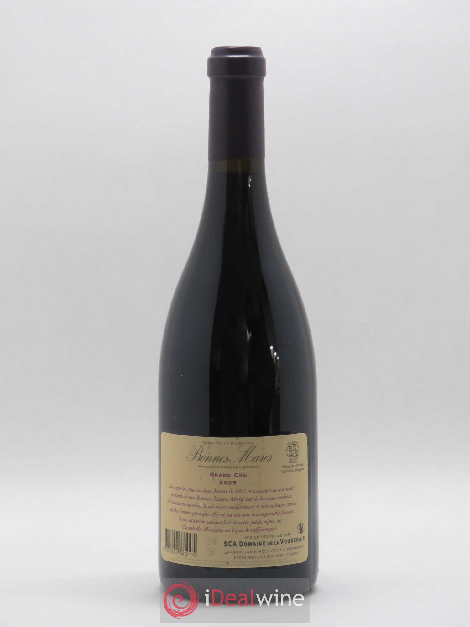 Bonnes-Mares Grand Cru La Vougeraie 2009 - Lot de 1 bouteille - 1