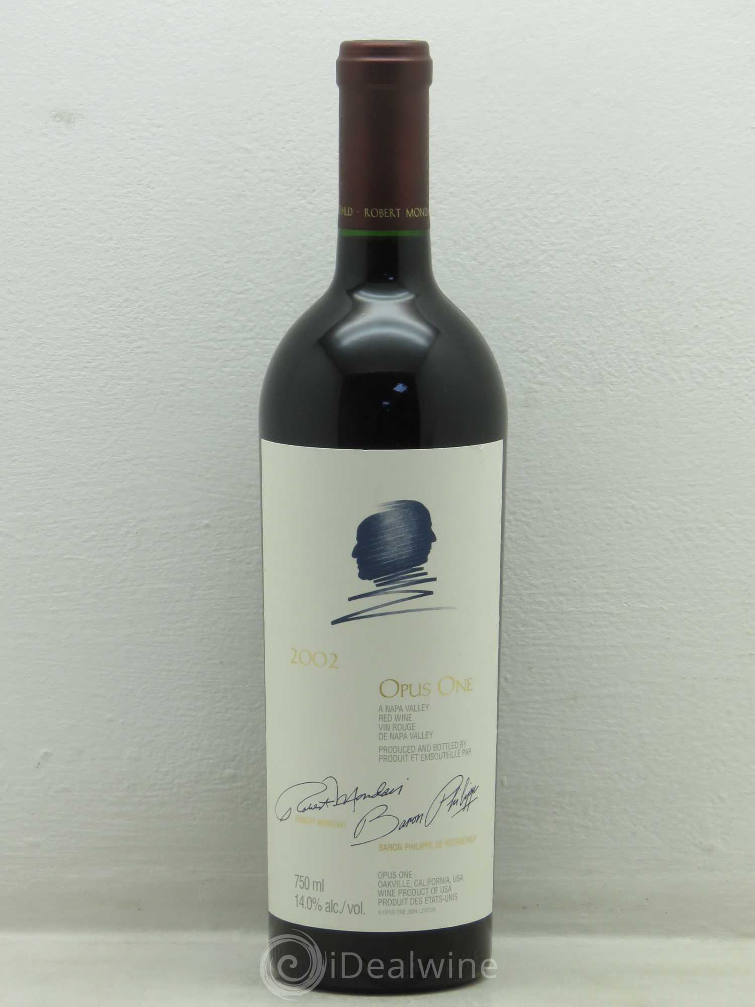 Napa Valley Opus One Robert Mondavi 2002 - Lot de 1 bouteille - 0