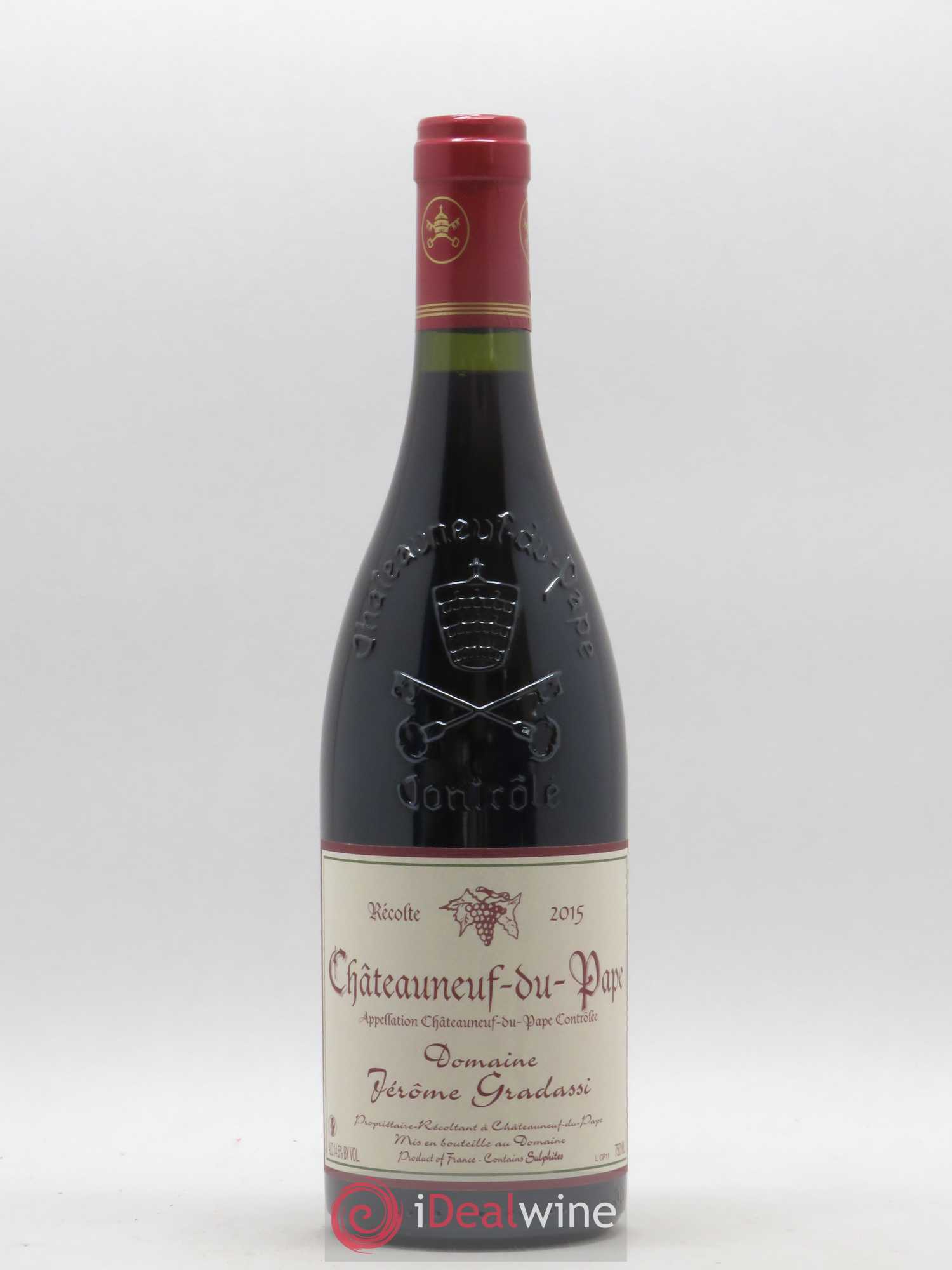 Châteauneuf-du-Pape Jérôme Gradassi 2015 - Lot de 1 bouteille - 0
