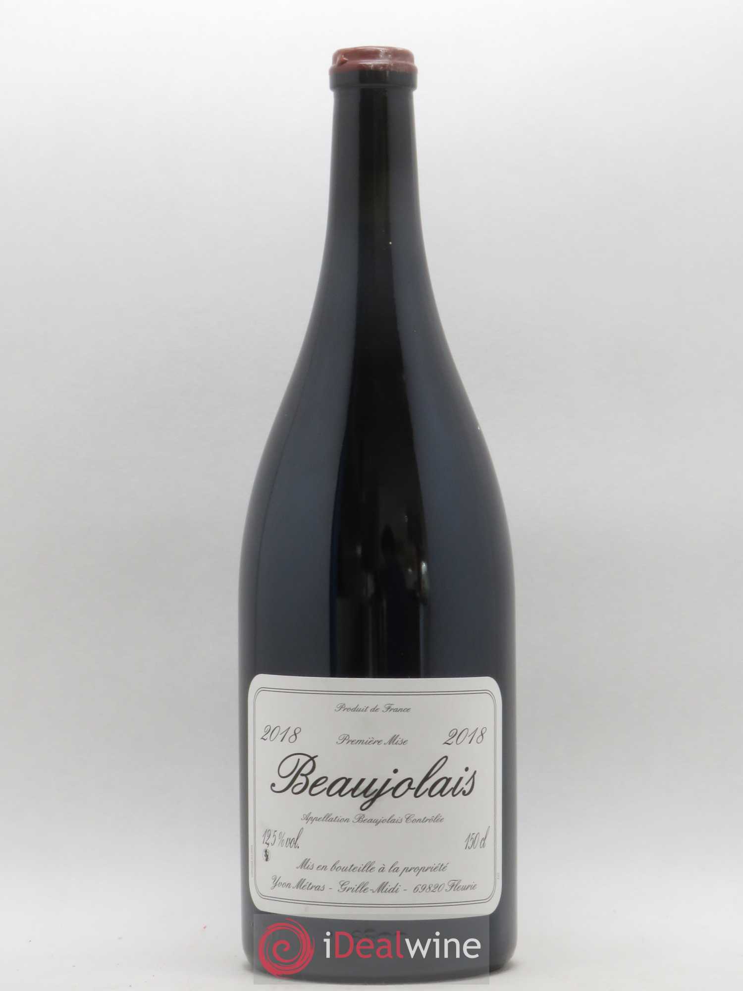 Beaujolais 1ère mise Yvon Métras 2018 - Lot de 1 magnum - 0