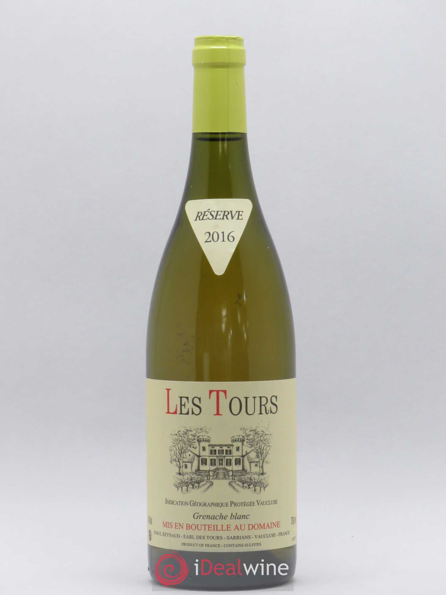 Vaucluse (Vin de Pays de Vaucluse) Les Tours Grenache Blanc Emmanuel Reynaud 2016 - Lot de 1 bouteille - 0