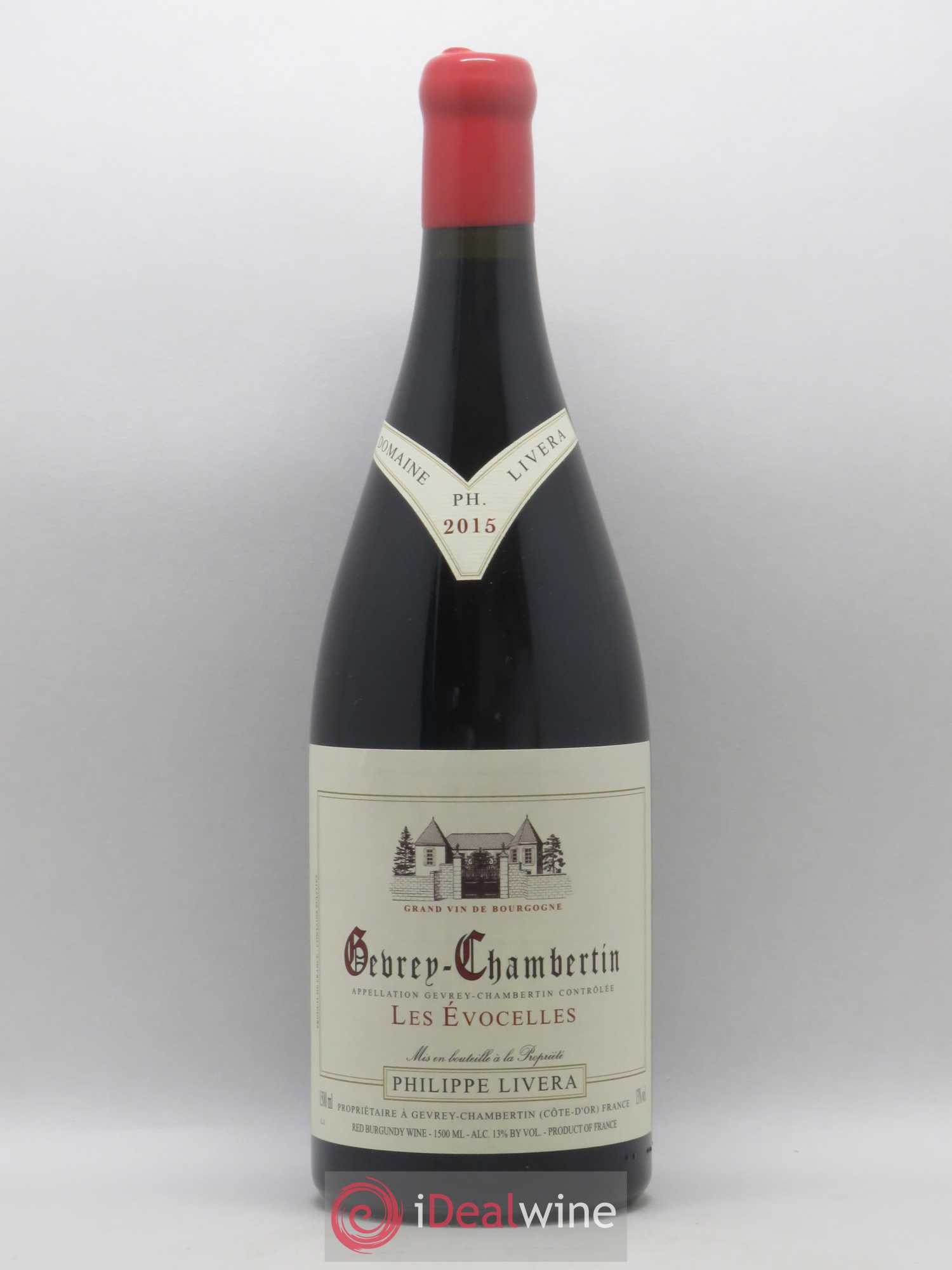 Gevrey-Chambertin Les Evocelles Tilleuls (Domaine des) - Philippe Livera 2015 - Lot de 1 magnum - 0
