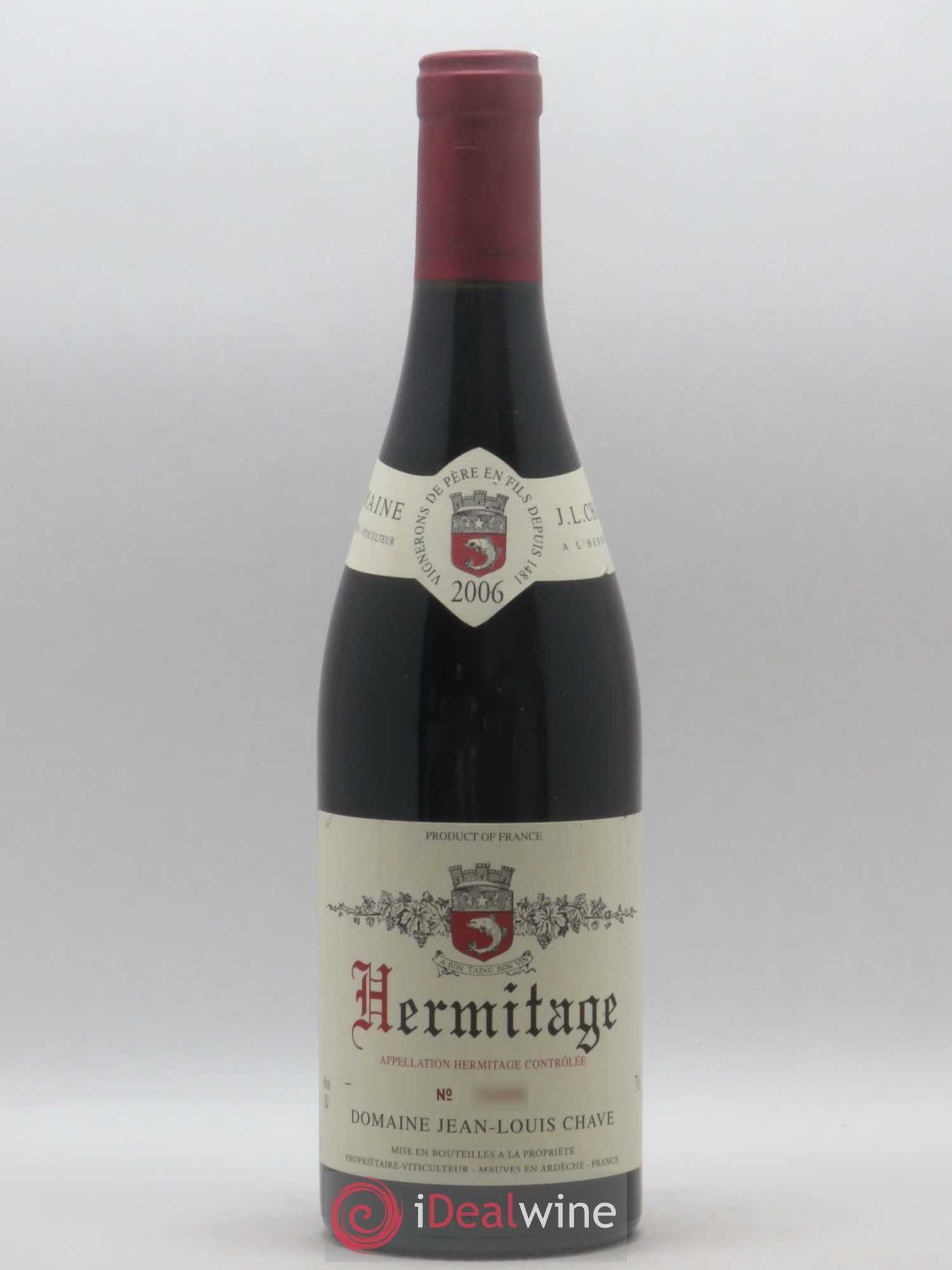 Hermitage Jean-Louis Chave 2006 - Lot de 1 bouteille - 0