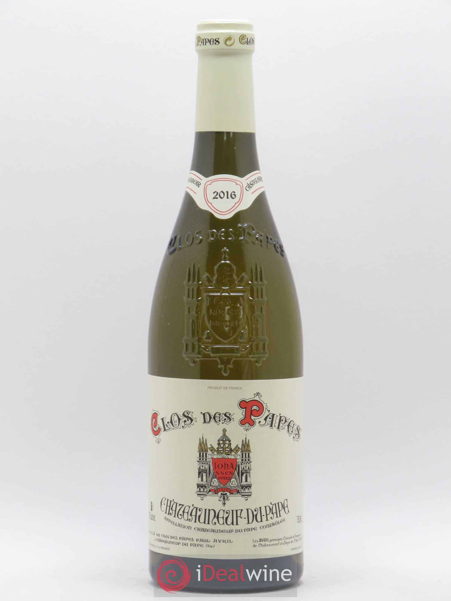 Châteauneuf-du-Pape Clos des Papes - Paul Avril 2016 - Lot de 1 bouteille - 0