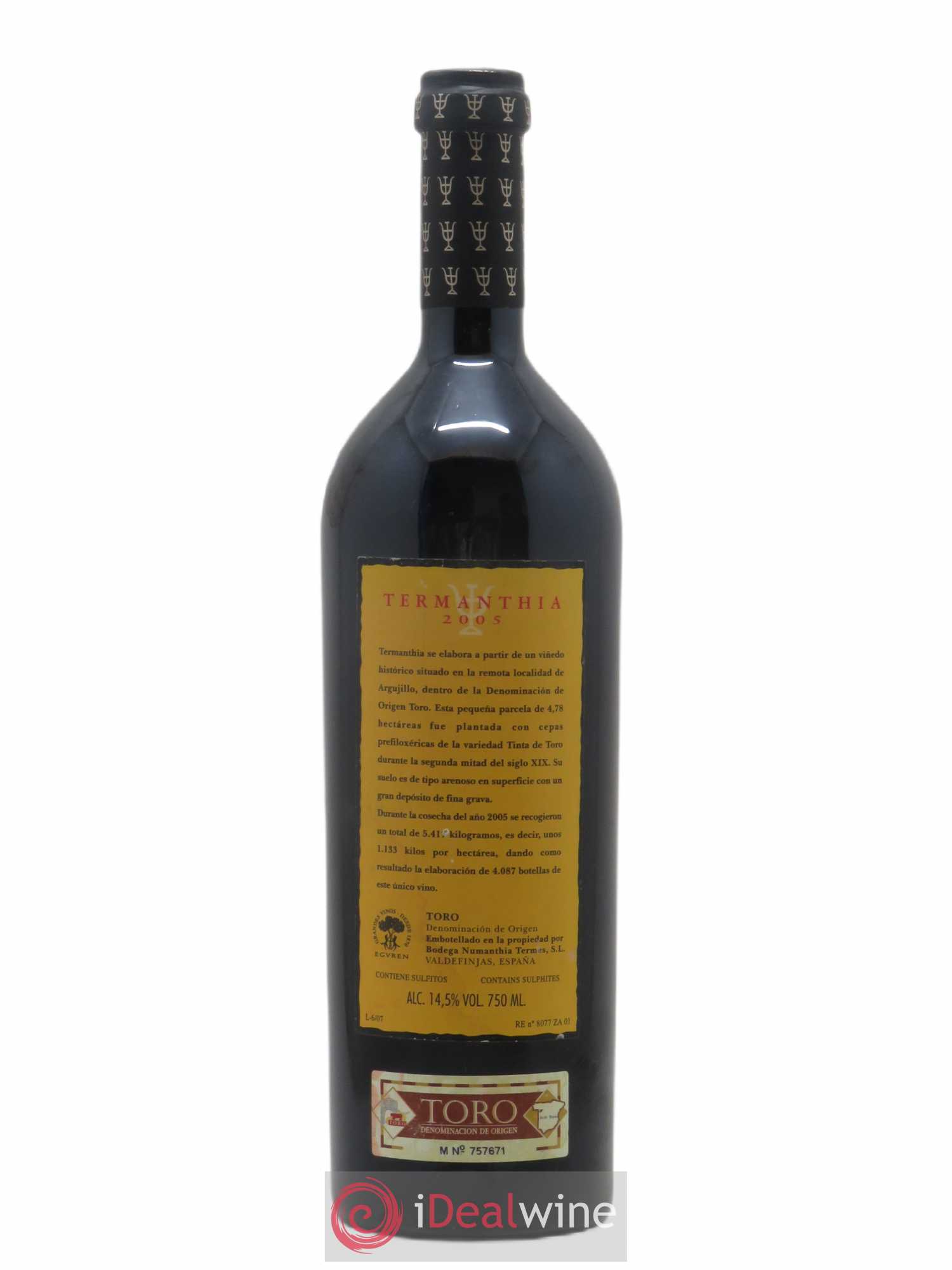 Toro DO Bodega Numanthia Termanthia 2005 - Posten von 1 Flasche - 1
