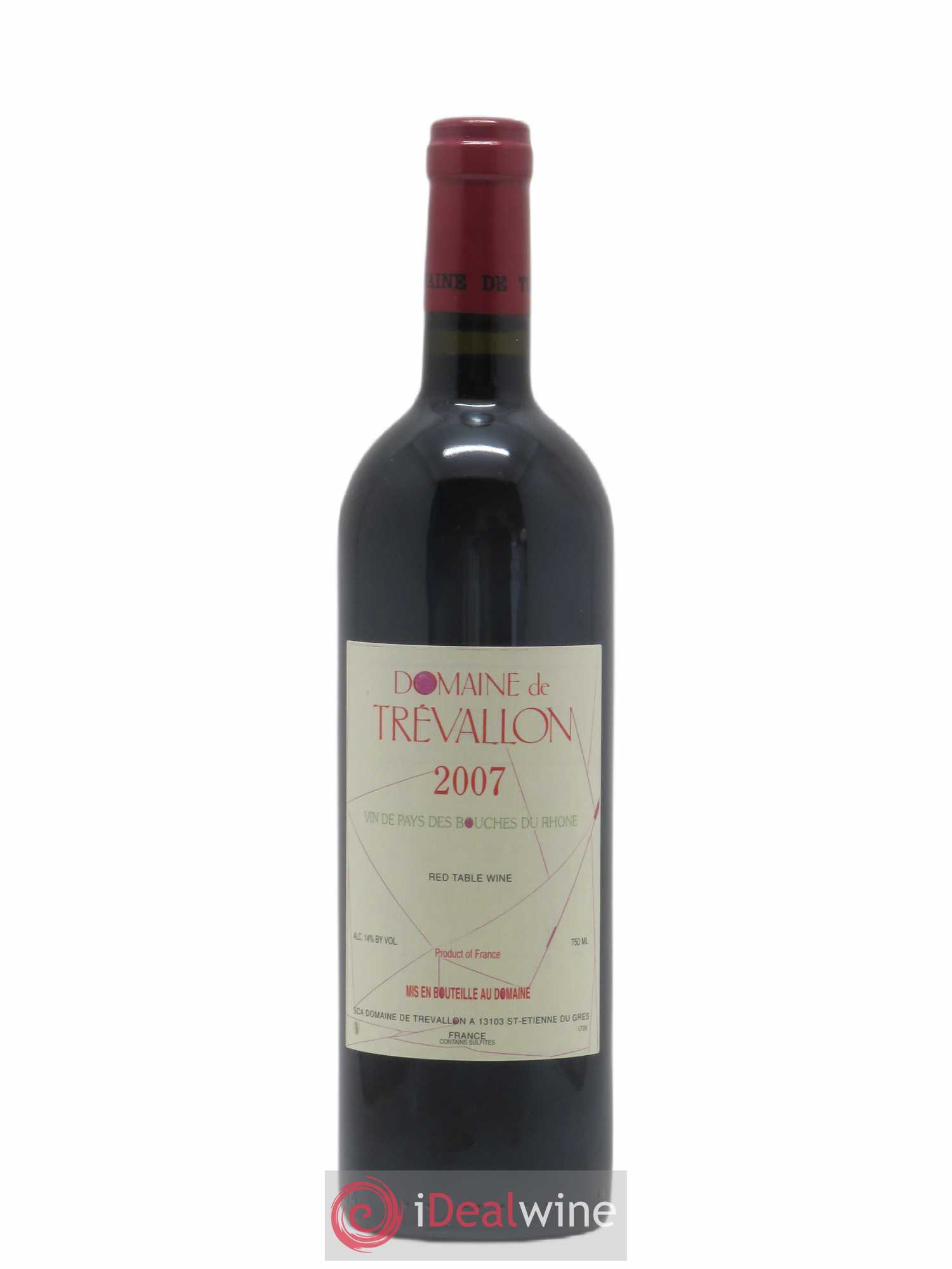 VDP Bouches du Rhône Trévallon (Domaine de) Eloi Dürrbach 2007 - Lot de 1 bouteille - 0