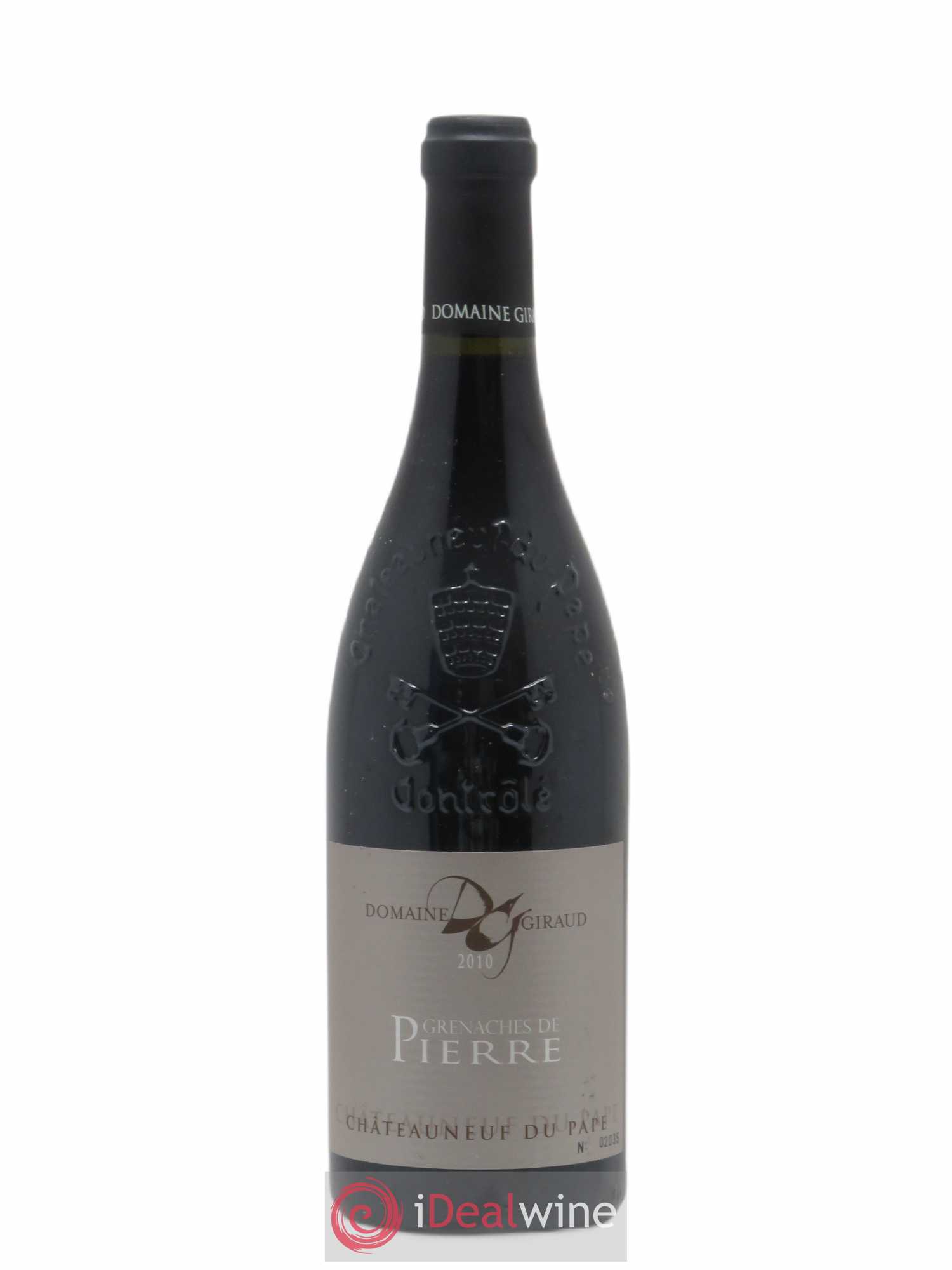 Châteauneuf-du-Pape Les Grenaches De Pierre Giraud (Domaine) 2010 - Lot de 1 bouteille - 0