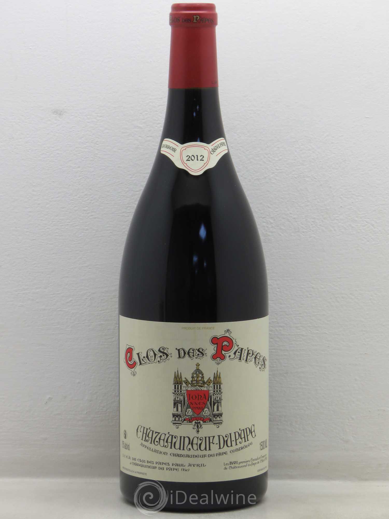 Châteauneuf-du-Pape Clos des Papes - Paul Avril 2012 - Lot de 1 magnum - 0