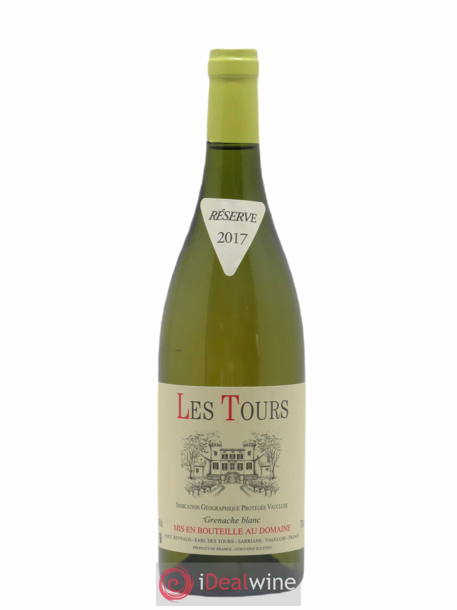 Vaucluse (Vin de Pays de Vaucluse) Les Tours Grenache Blanc Emmanuel Reynaud 2017 - Lot de 1 bouteille - 0