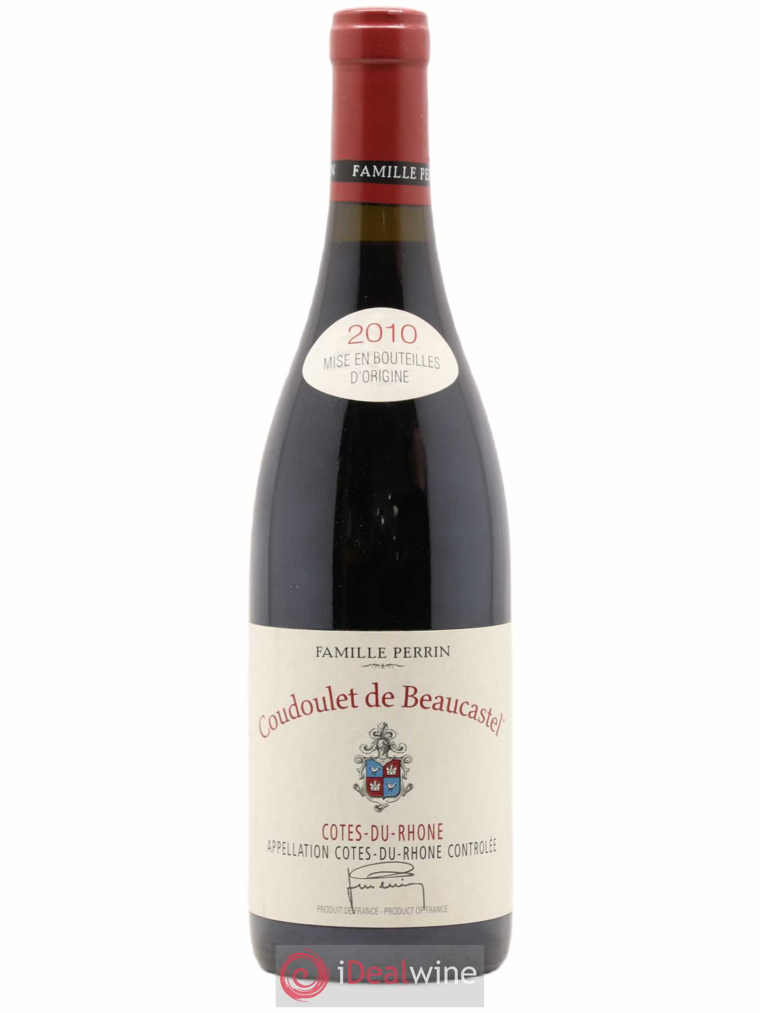 Côtes-du-Rhône Coudoulet de Beaucastel Famille Perrin 2010 - Lot de 1 bouteille - 0