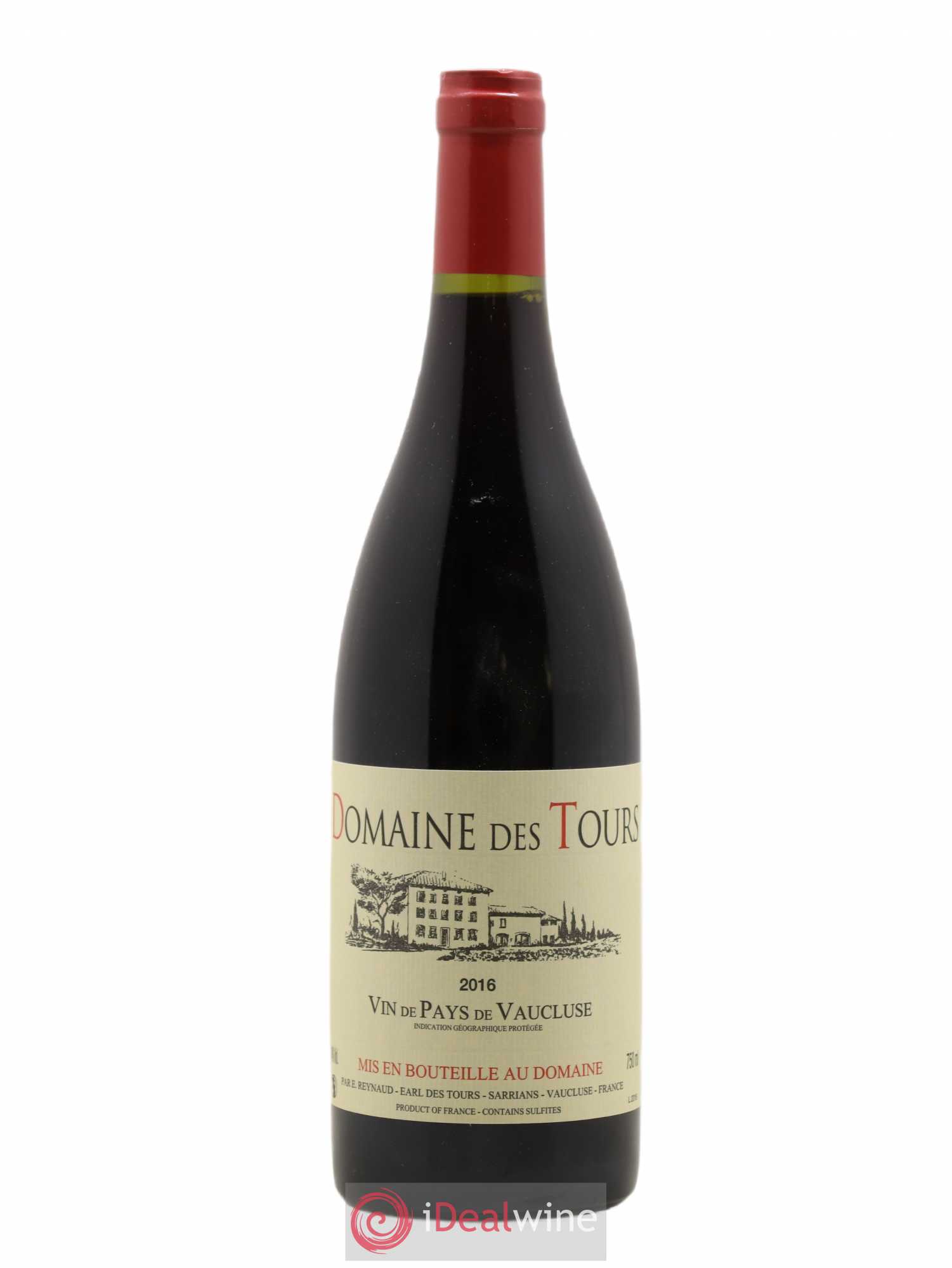Vaucluse (Vin de Pays de Vaucluse) Domaine des Tours Emmanuel Reynaud 2016 - Lot de 1 bouteille - 0