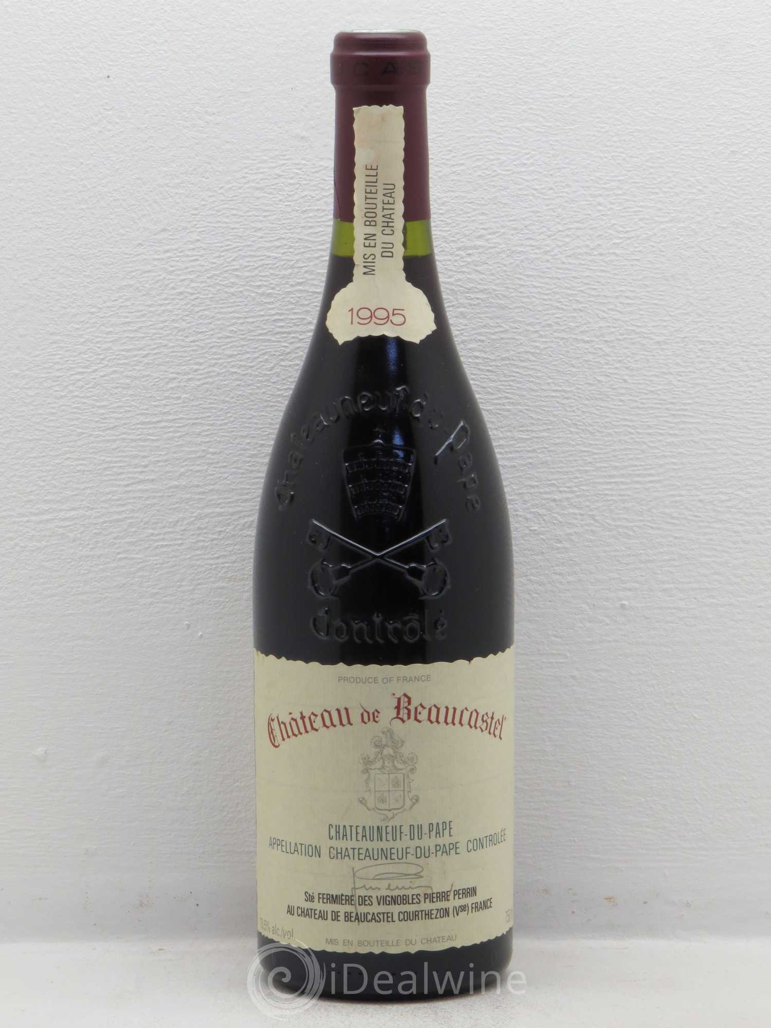 Châteauneuf-du-Pape Château de Beaucastel Famille Perrin 1995 - Lot de 1 bouteille - 0