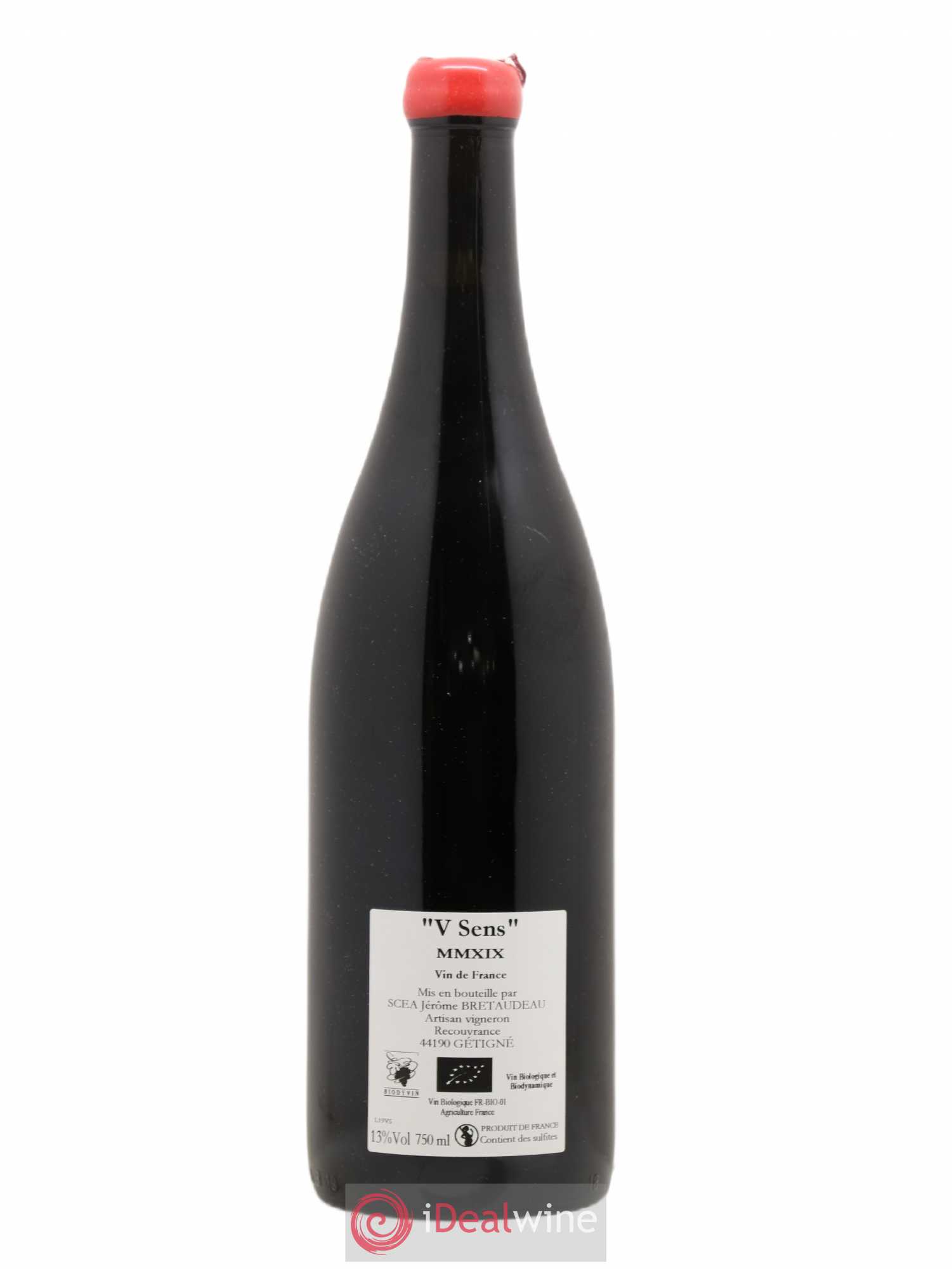 Vin de France V Sens Jérôme Bretaudeau - Domaine de Bellevue 2019 - Lot de 1 bouteille - 1