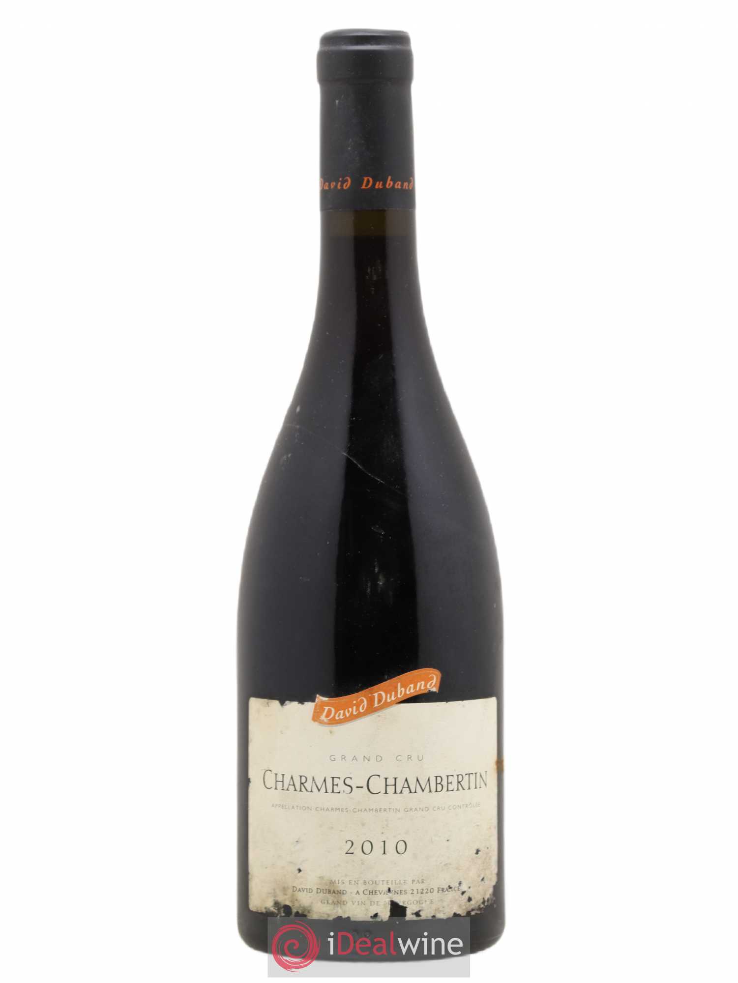 Charmes-Chambertin Grand Cru David Duband (Domaine) 2010 - Lot de 1 bouteille - 0