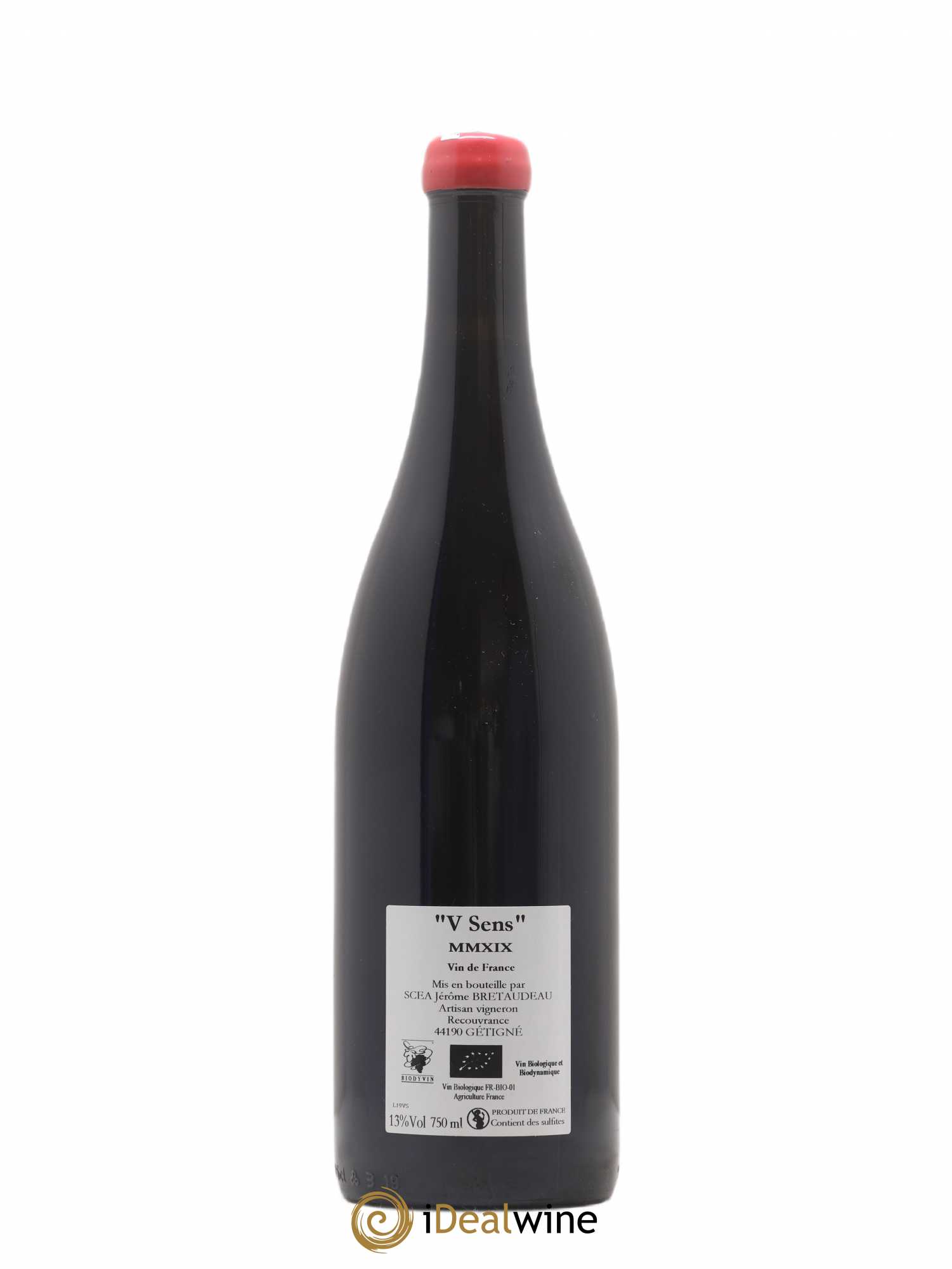 Vin de France V Sens Jérôme Bretaudeau - Domaine de Bellevue 2019 - Lot de 1 bouteille - 1