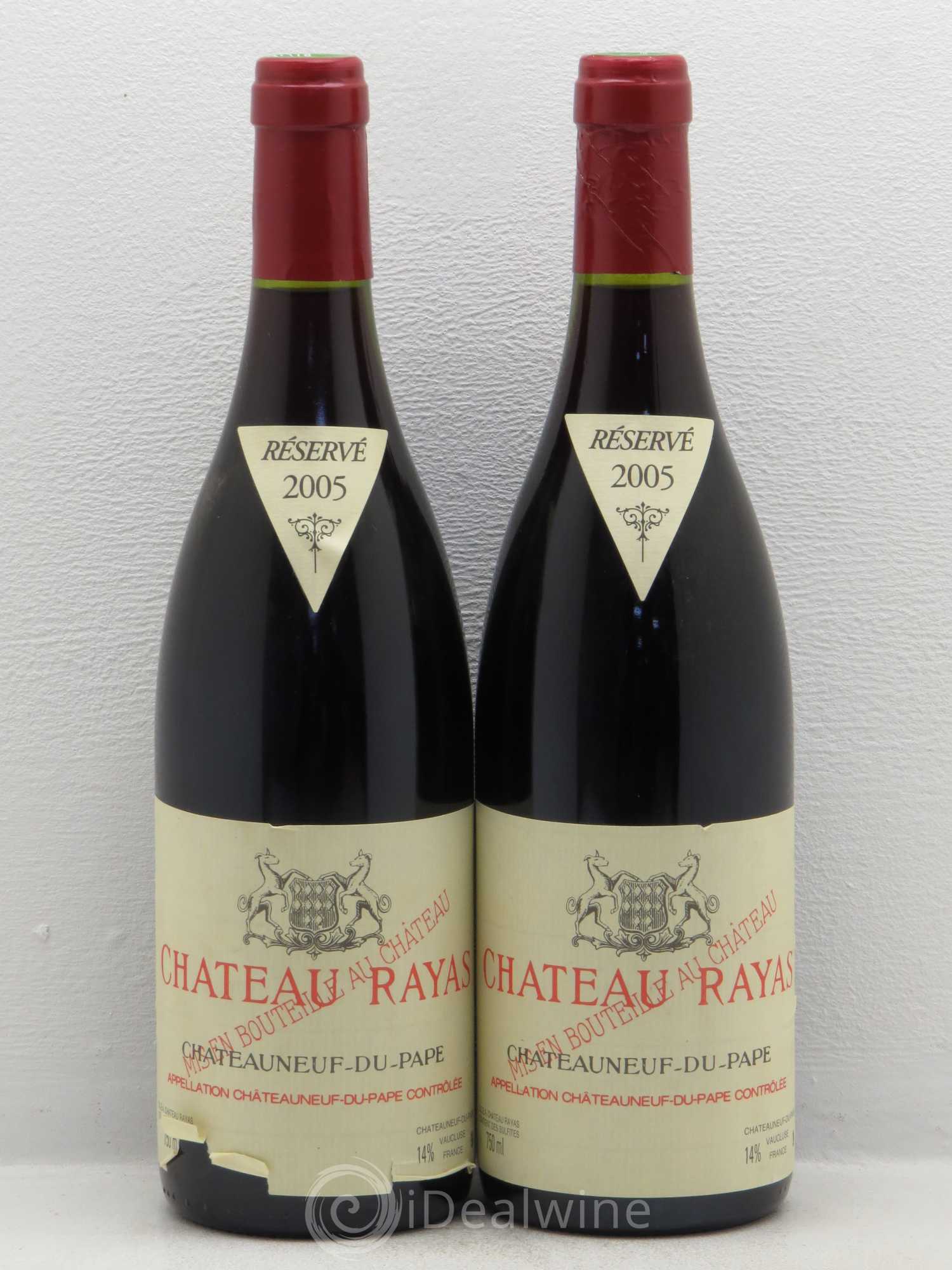 Châteauneuf-du-Pape Château Rayas Emmanuel Reynaud 2005 - Lot de 2 bouteilles - 0
