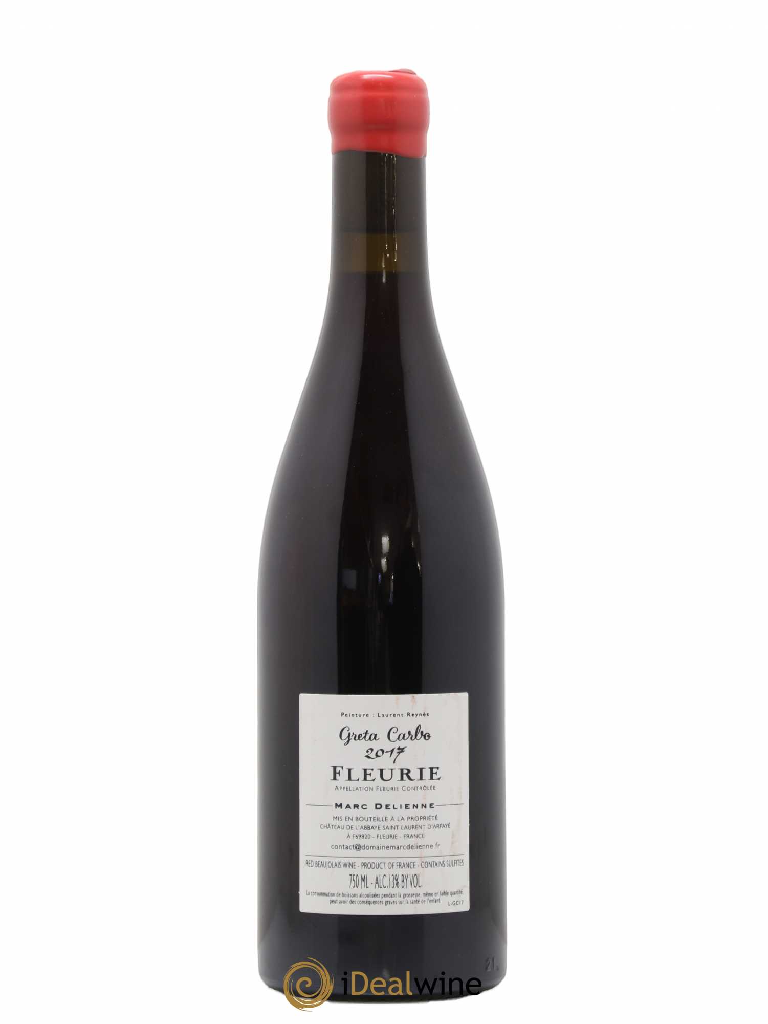 Fleurie Greta Carbo Marc Delienne 2017 - Lot of 1 bottle - 1