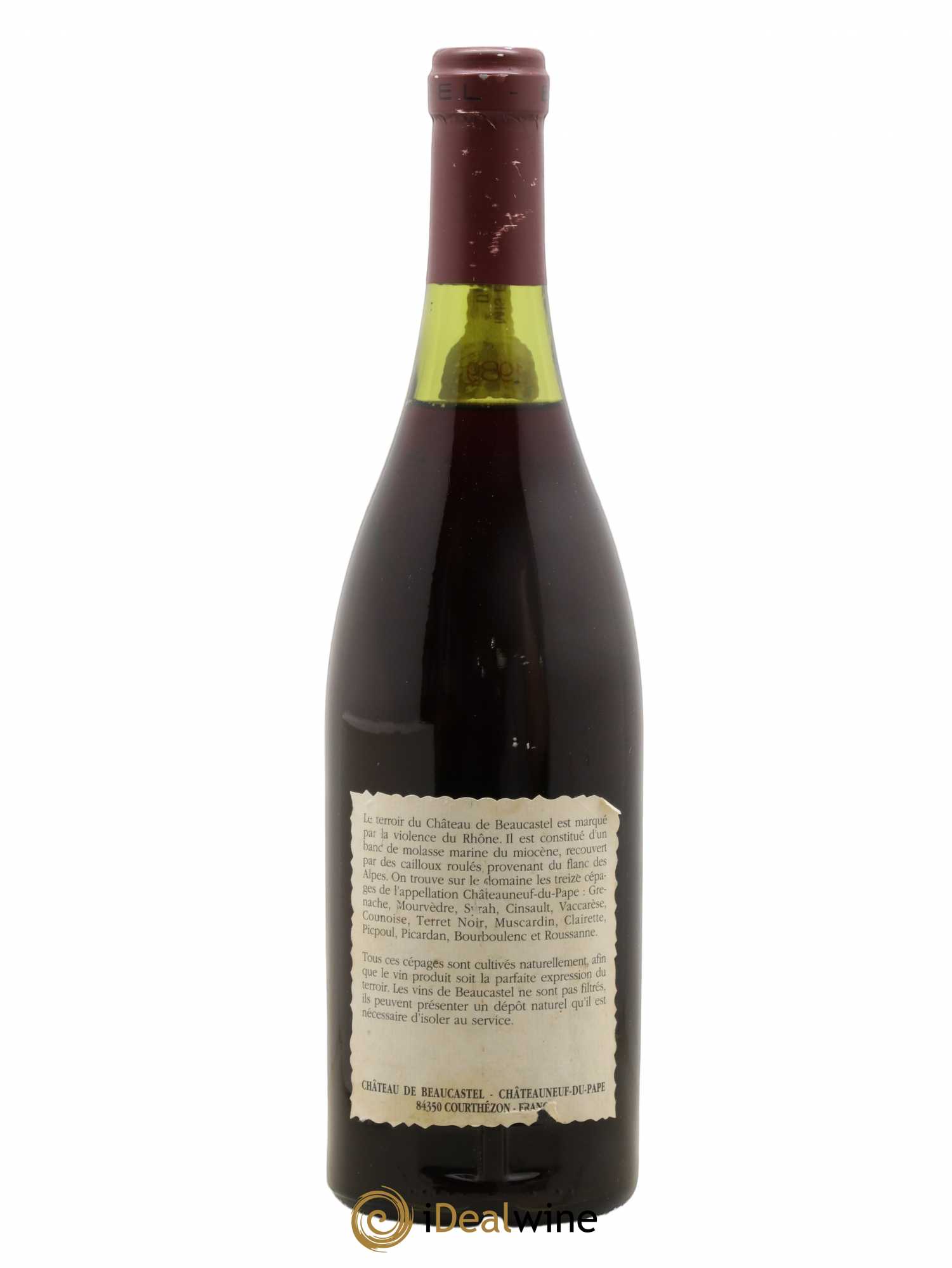 Châteauneuf-du-Pape Château de Beaucastel Famille Perrin 1989 - Lot de 1 bouteille - 1