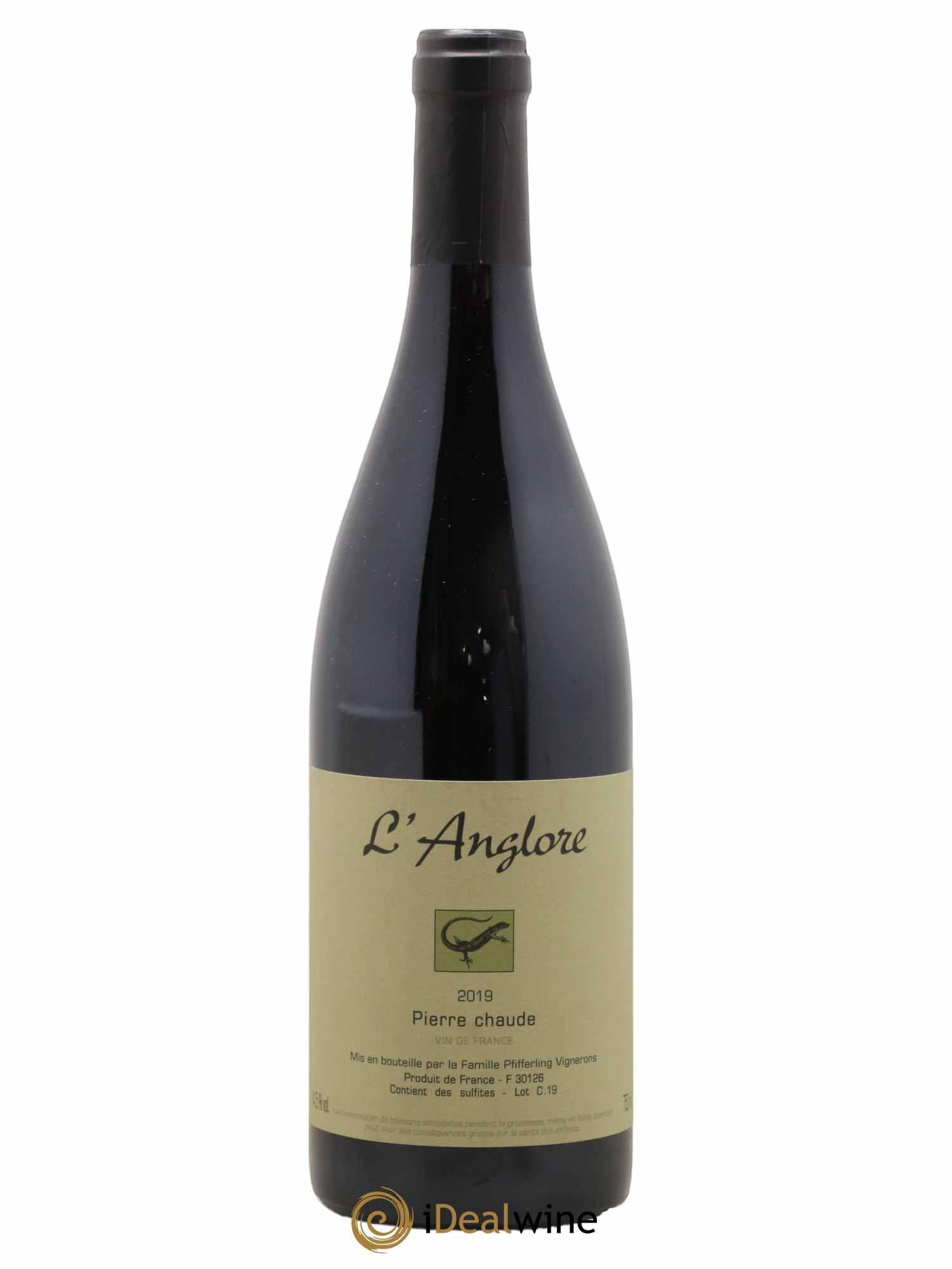Vin de France Pierre chaude L'Anglore 2019 - Lot de 1 bouteille - 0