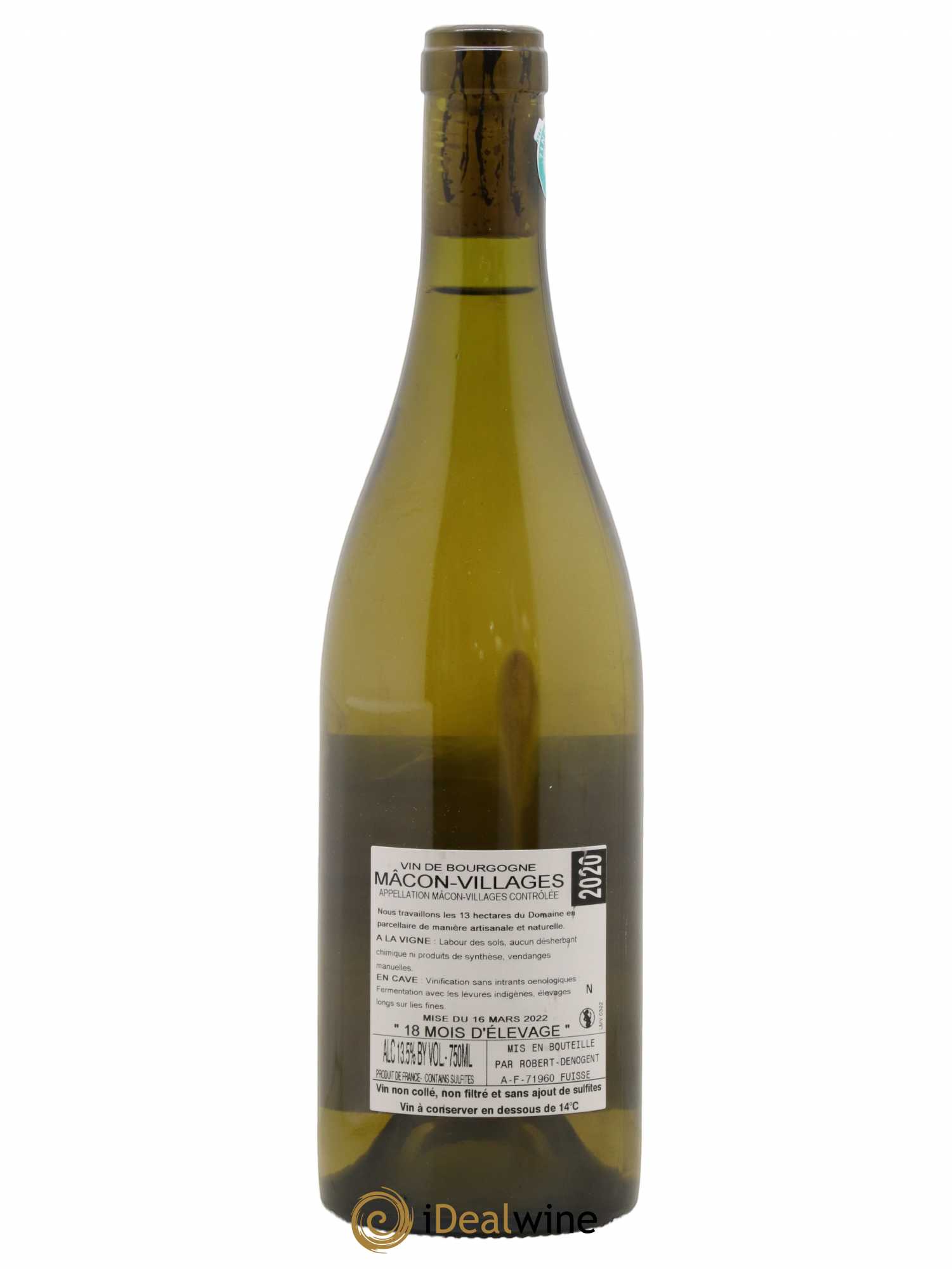Mâcon-Villages Les Sardines Robert Denogent (Domaine) 2020 - Lot de 1 bouteille - 1
