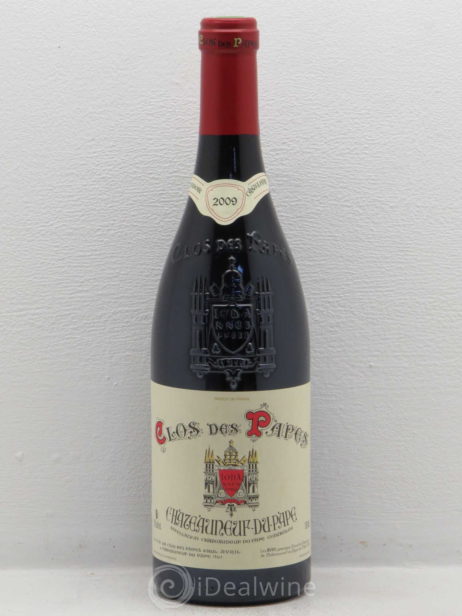 Châteauneuf-du-Pape Clos des Papes - Paul Avril 2009 - Lot de 1 bouteille - 0