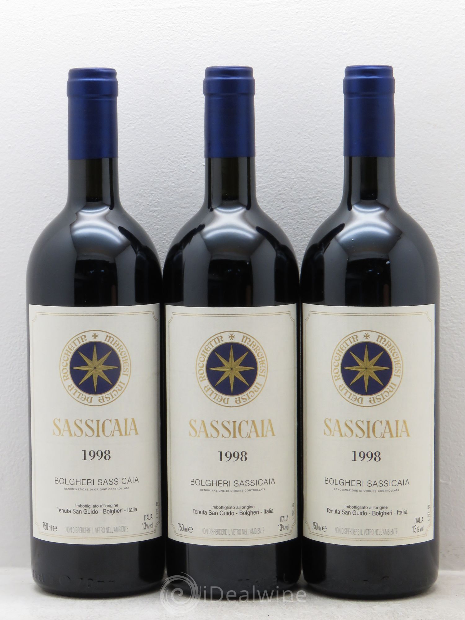 Bolgheri DOC Sassicaia Tenuta San Guido 1998 - Lot de 6 bouteilles - 2