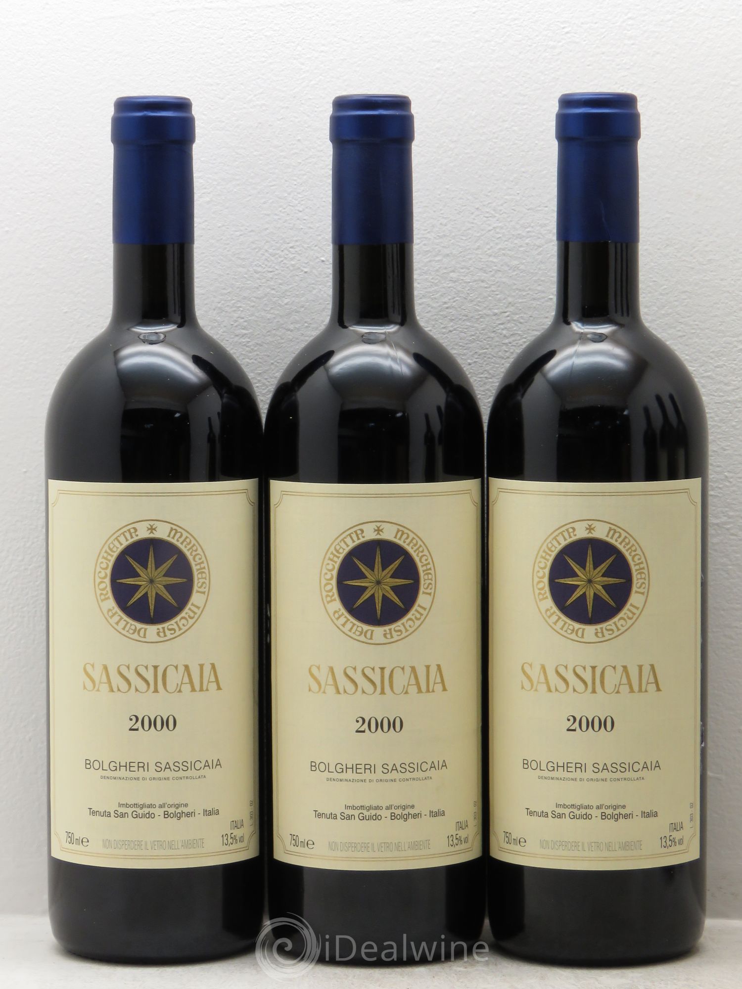 Bolgheri DOC Sassicaia Tenuta San Guido 2000 - Lot de 6 bouteilles - 2