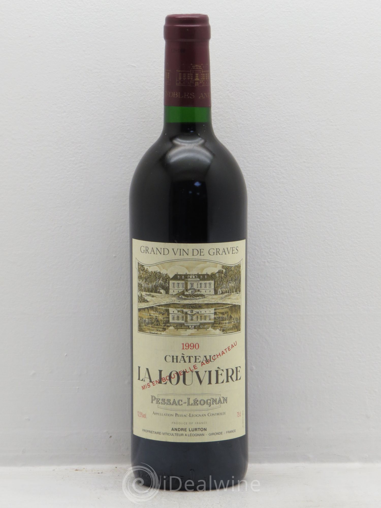 Château la Louvière 1990 - Lot de 1 bouteille - 0