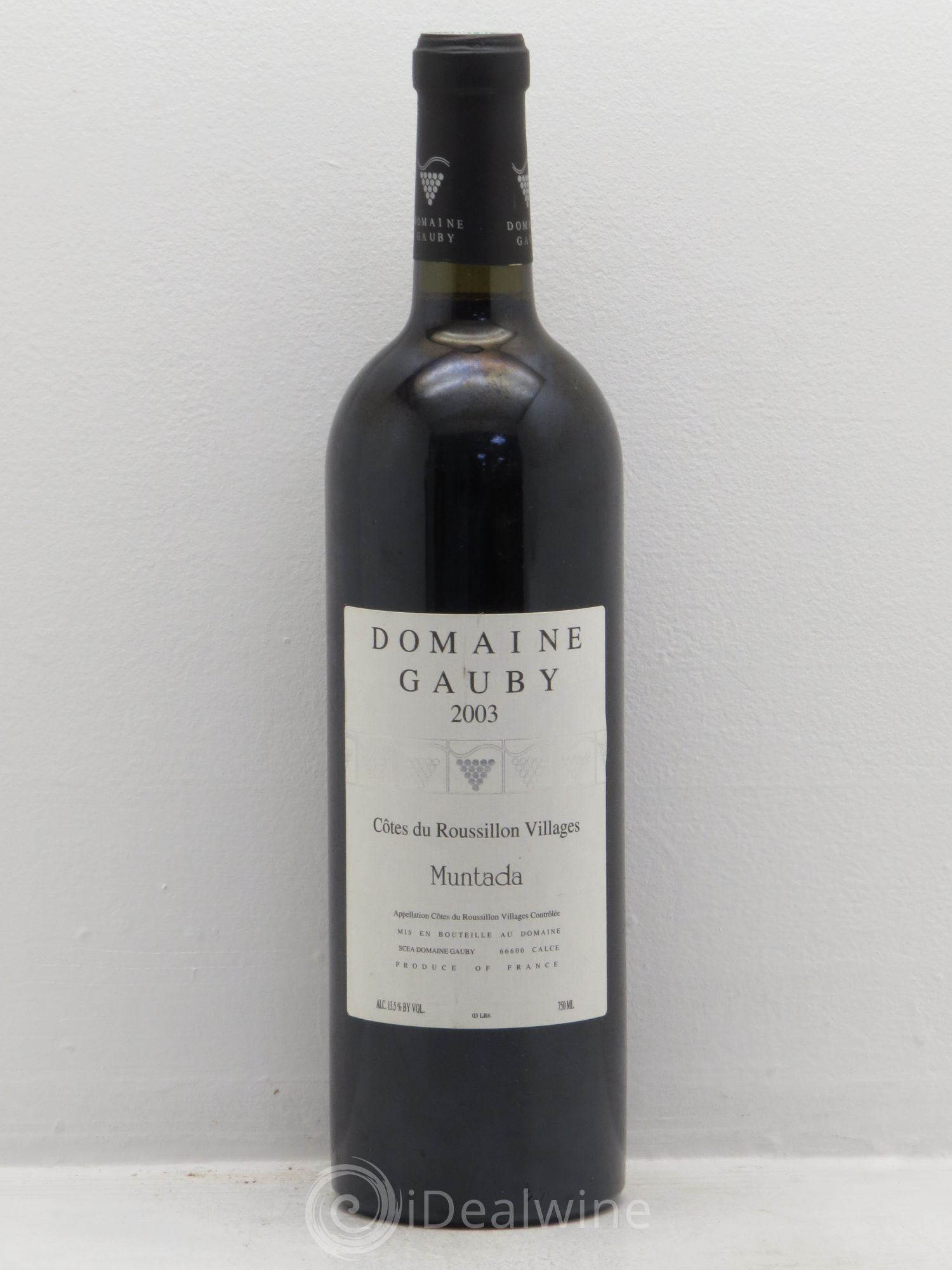 Côtes Catalanes (anciennement Côtes du Roussillon Villages) La Muntada Gauby (Domaine) 2003 - Lot de 6 bouteilles - 0