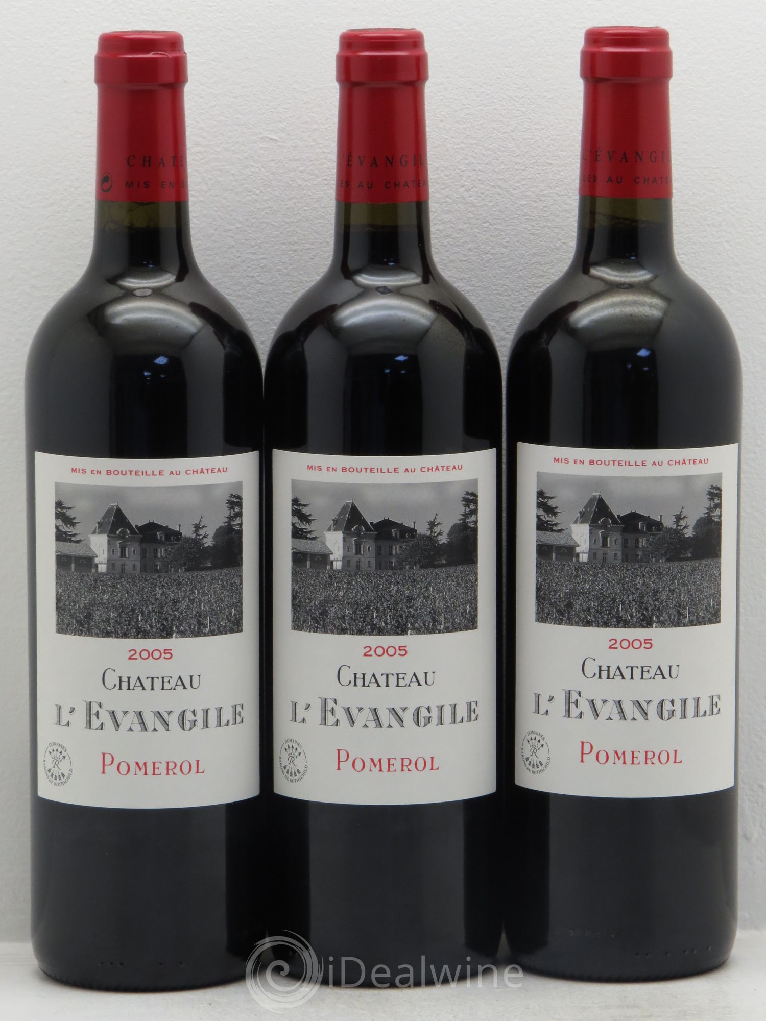 Château l' Évangile 2005 - Lot de 3 bouteilles - 0