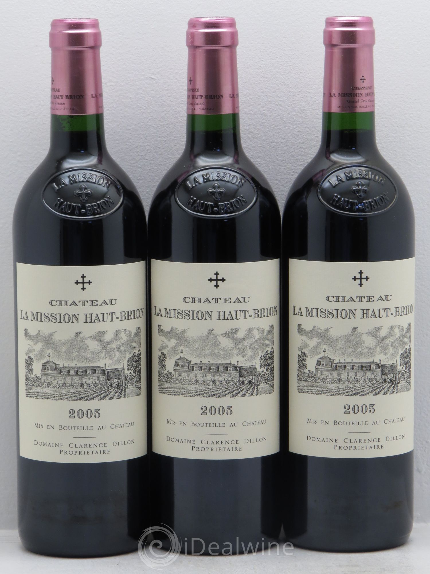 Château la Mission Haut-Brion Cru Classé de Graves 2005 - Lot de 3 bouteilles - 0