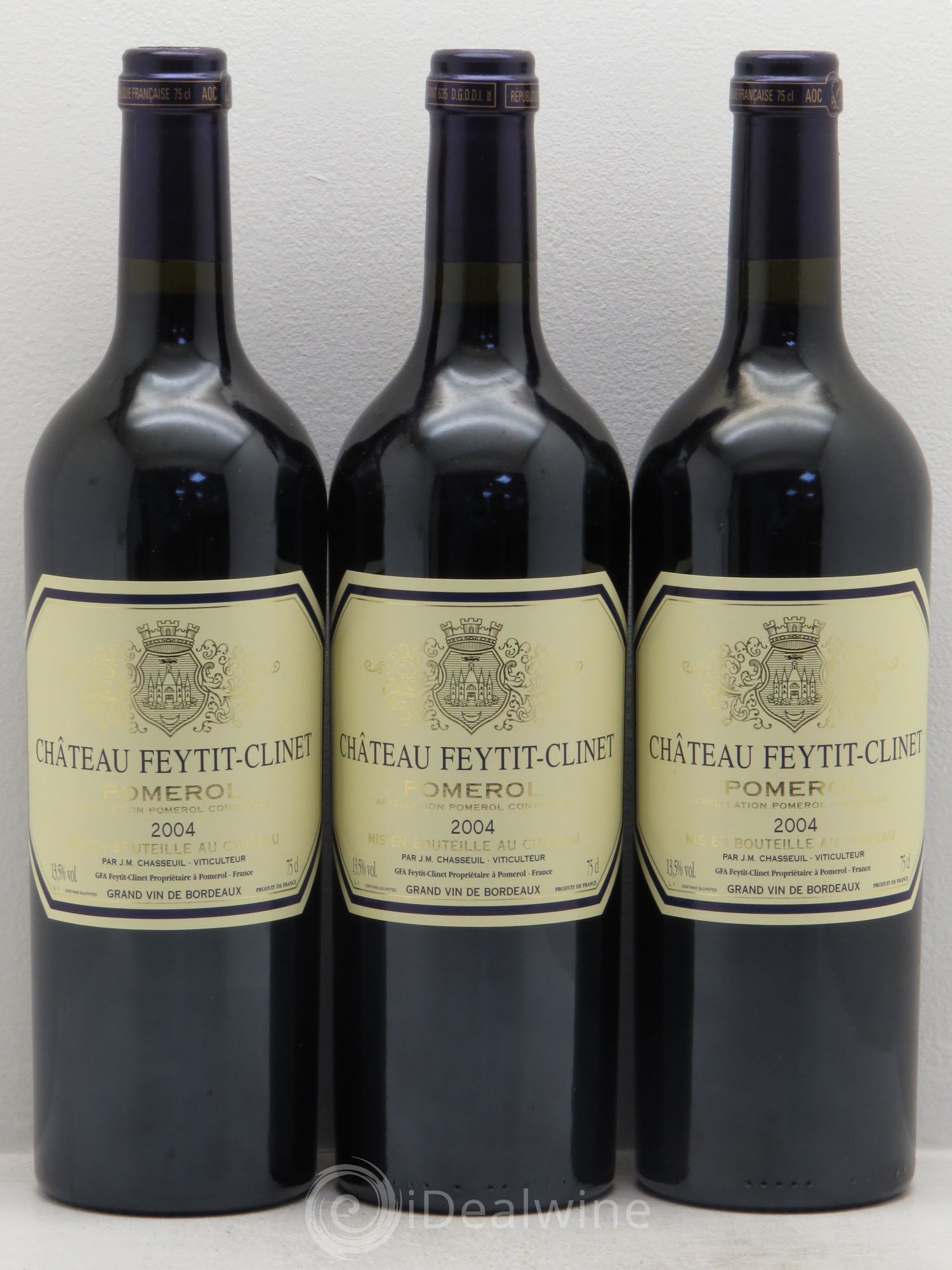 Château Feytit-Clinet 2004 - Lot de 3 bouteilles - 0