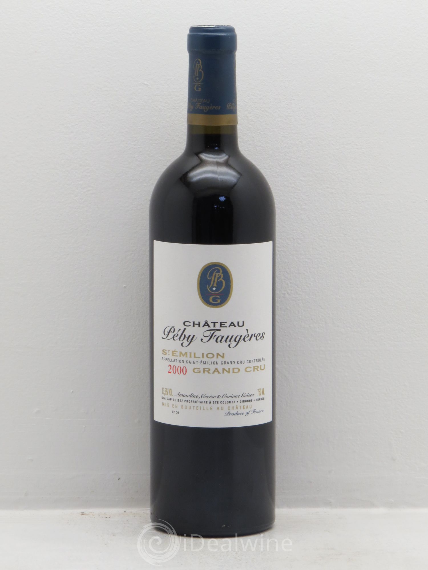Château Péby Faugères Grand Cru Classé 2000 - Lot de 1 bouteille - 0