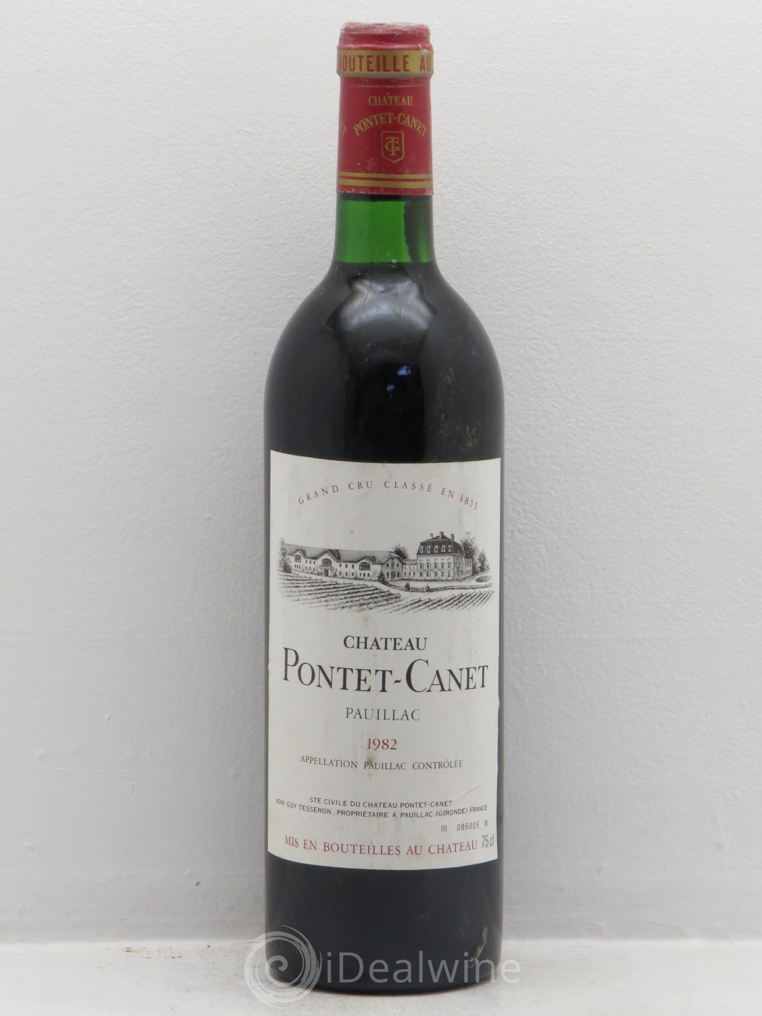 Château Pontet Canet 5ème Grand Cru Classé 1982 - Lot de 1 bouteille - 0