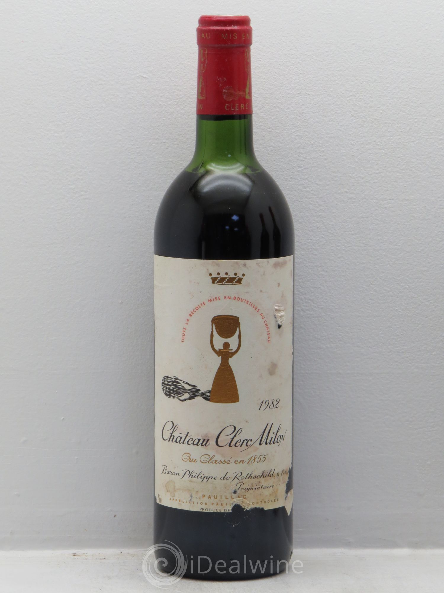 Château Clerc Milon 5ème Grand Cru Classé 1982 - Lot de 6 bouteilles - 0