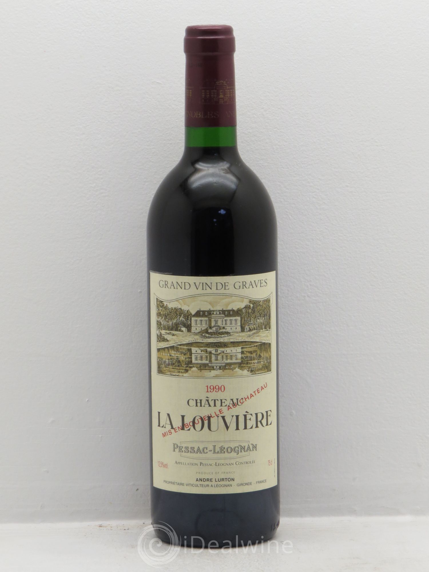 Château la Louvière 1990 - Lot de 1 bouteille - 0