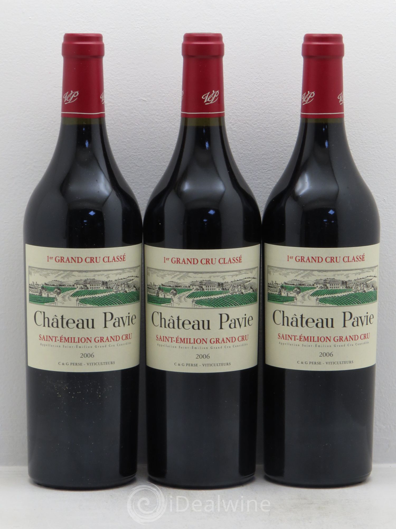 Château Pavie 1er Grand Cru Classé A 2006 - Lot de 3 bouteilles - 0