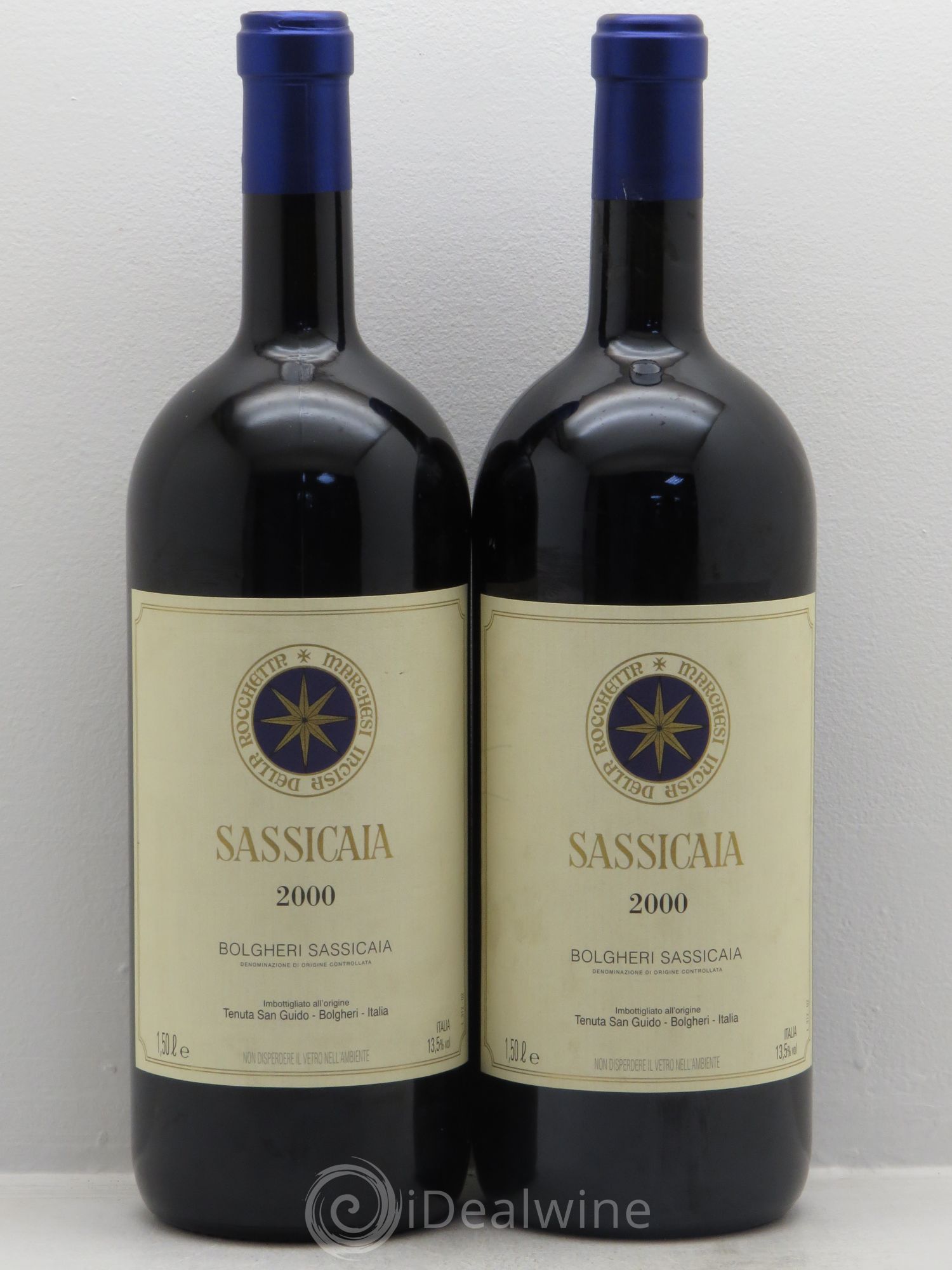 Bolgheri DOC Sassicaia Tenuta San Guido 2000 - Lot de 2 magnums - 0