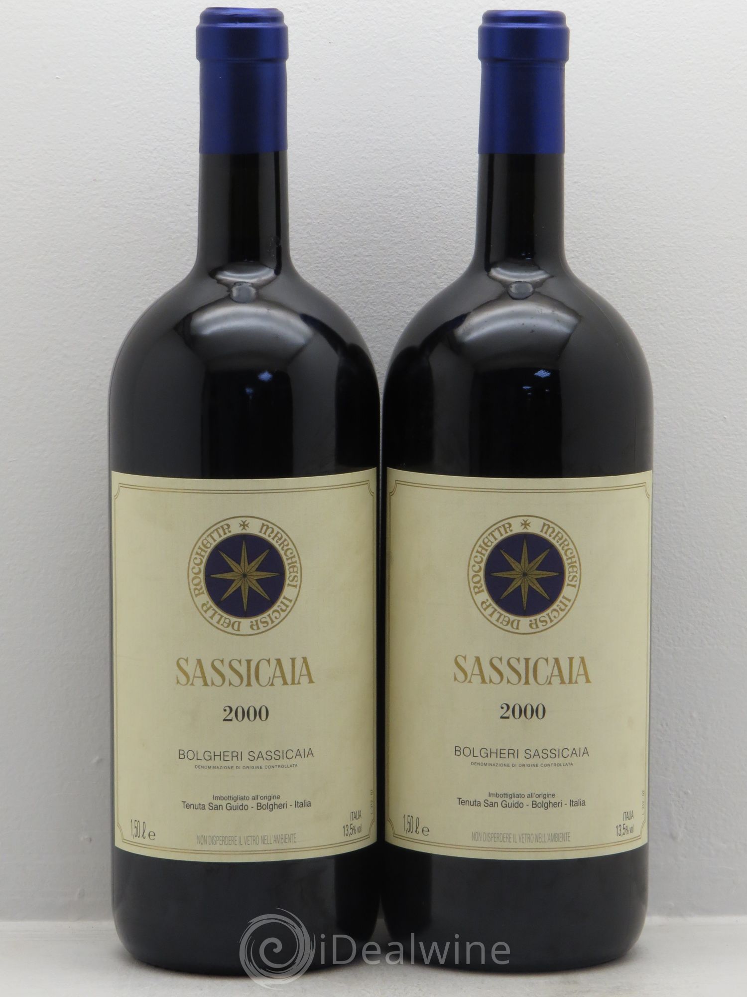 Bolgheri DOC Sassicaia Tenuta San Guido 2000 - Lot de 2 magnums - 0